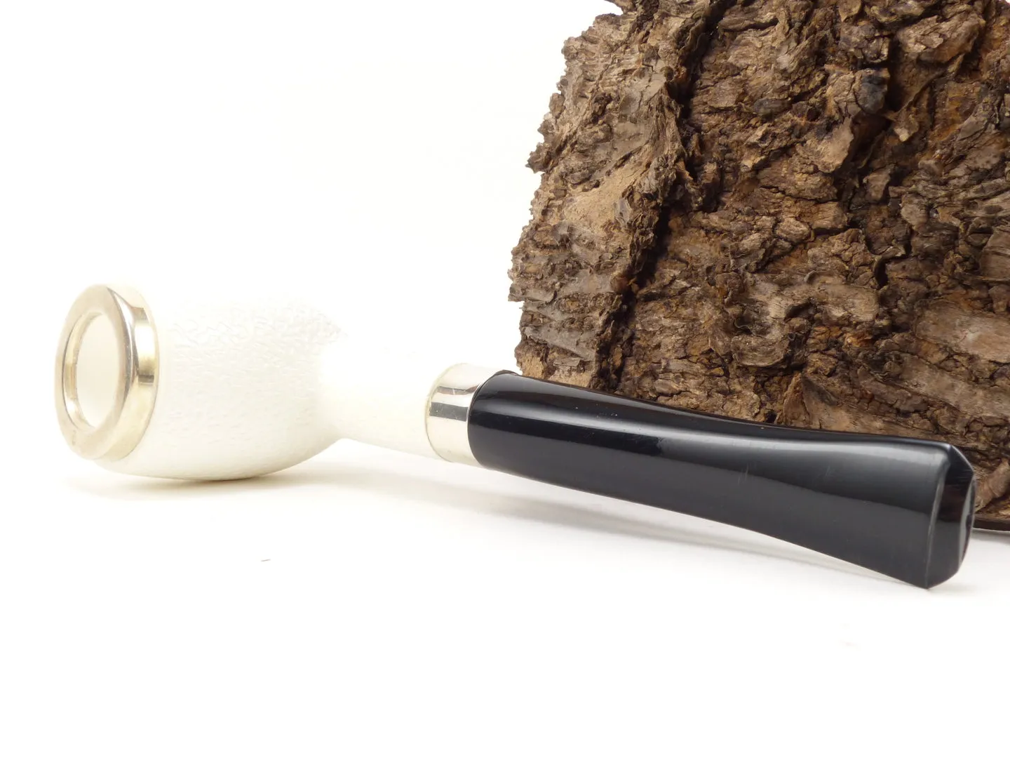 Meerschaum Pfeife Billiard graviert large Silber von 1a Meerschaum – Produktbild 5