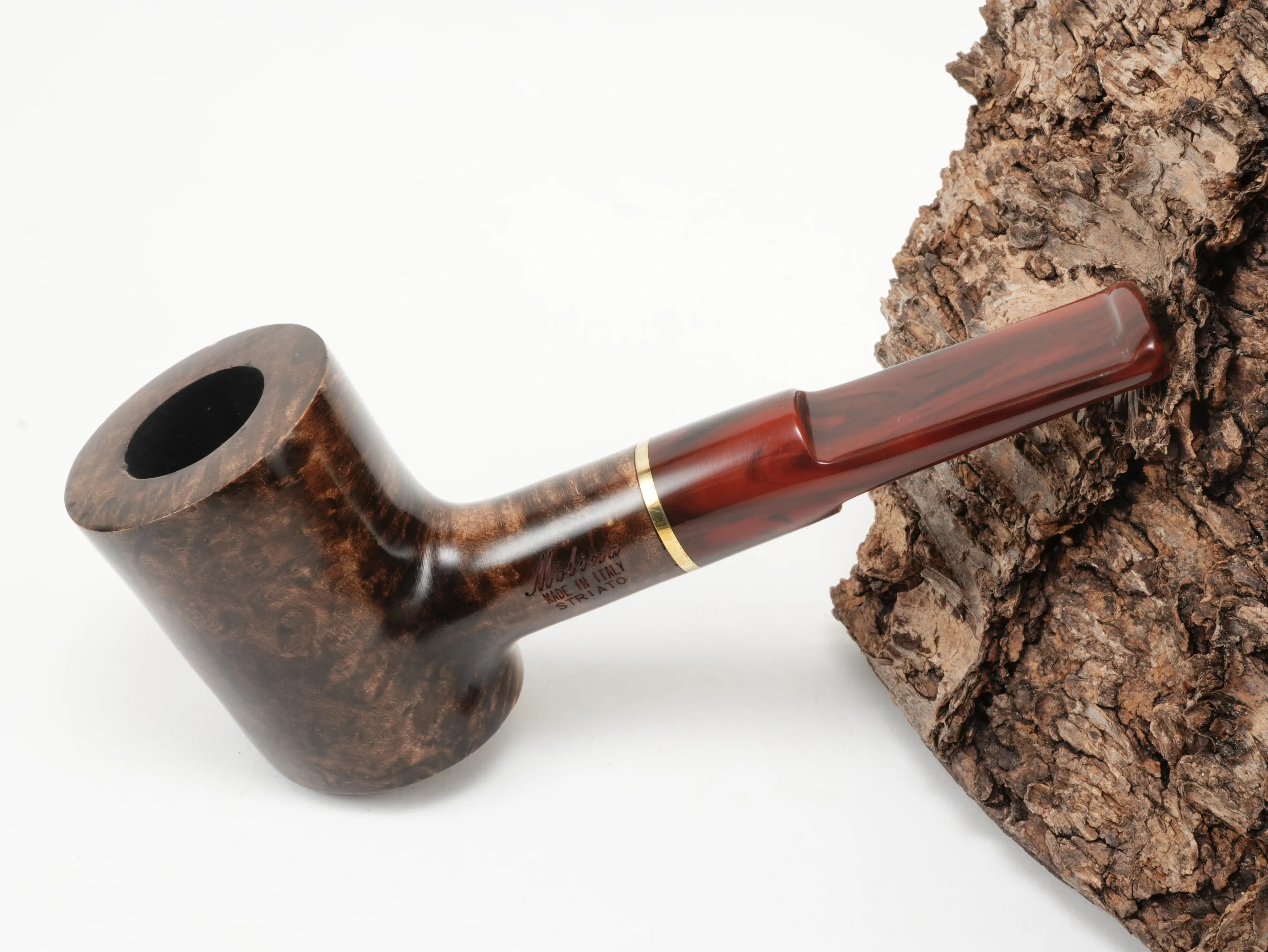 Molina Striato Pfeife dunkelbraun 7