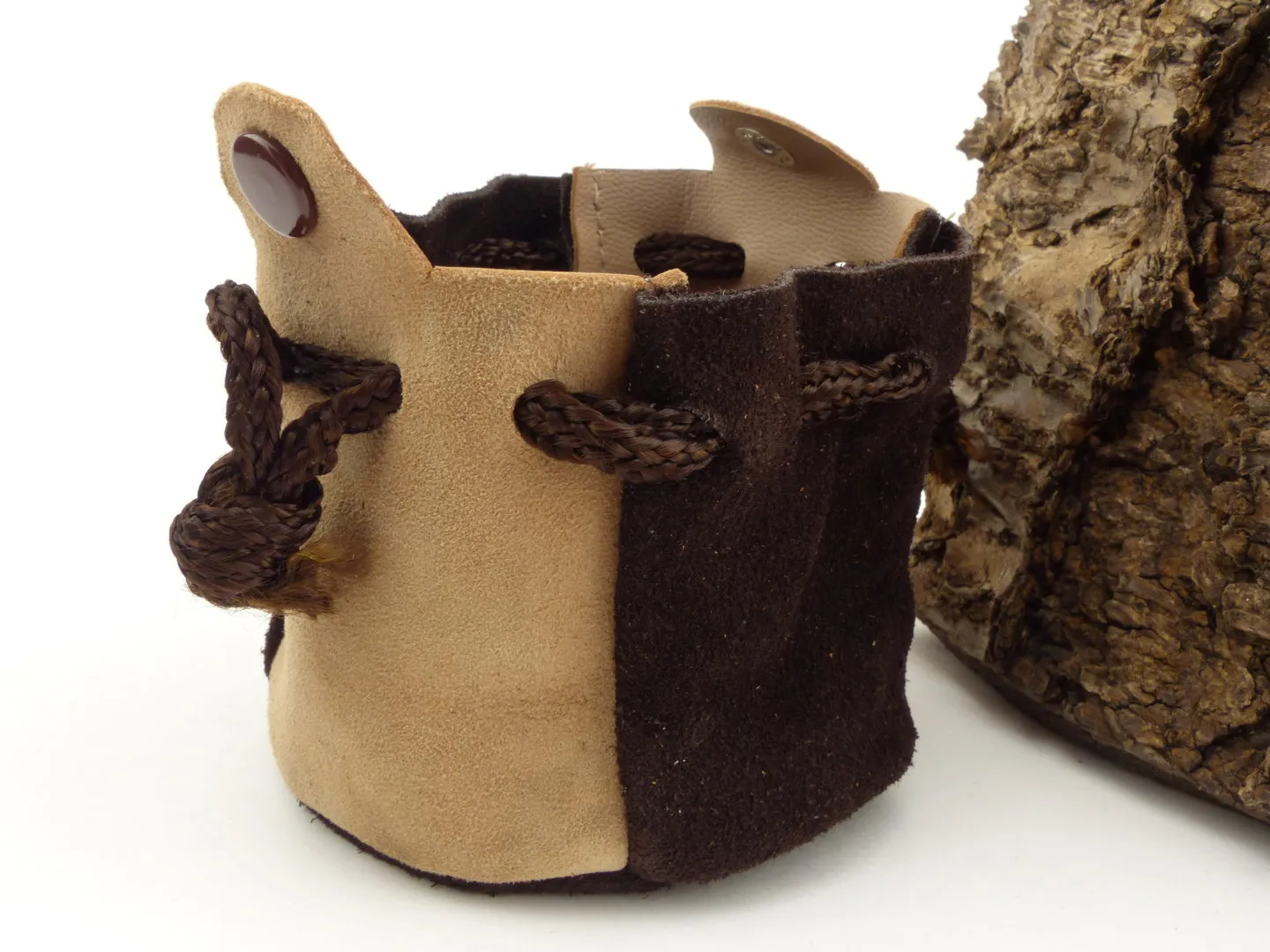 Tabakbeutel klein Velourleder – Produktbild 3