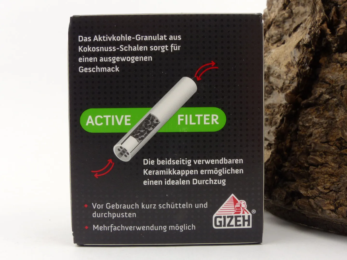 GIZEH Aktivkohlefilter 6mm 34 Stück – Produktbild 3