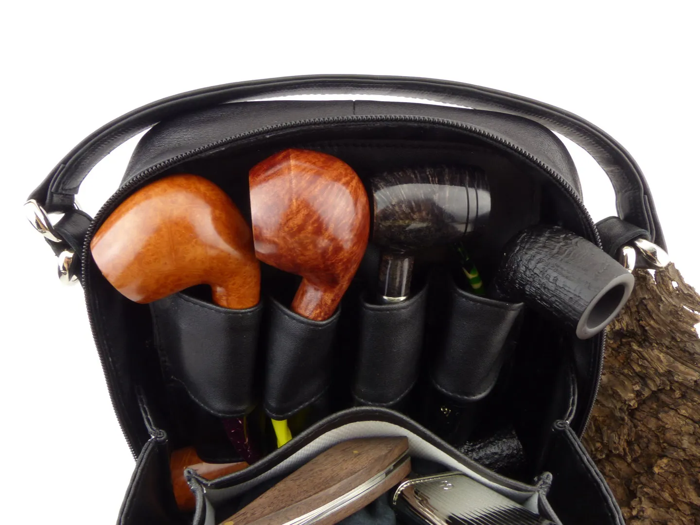 Pfeifentasche schwarz 8 Pfeifen 638541 – Produktbild 12