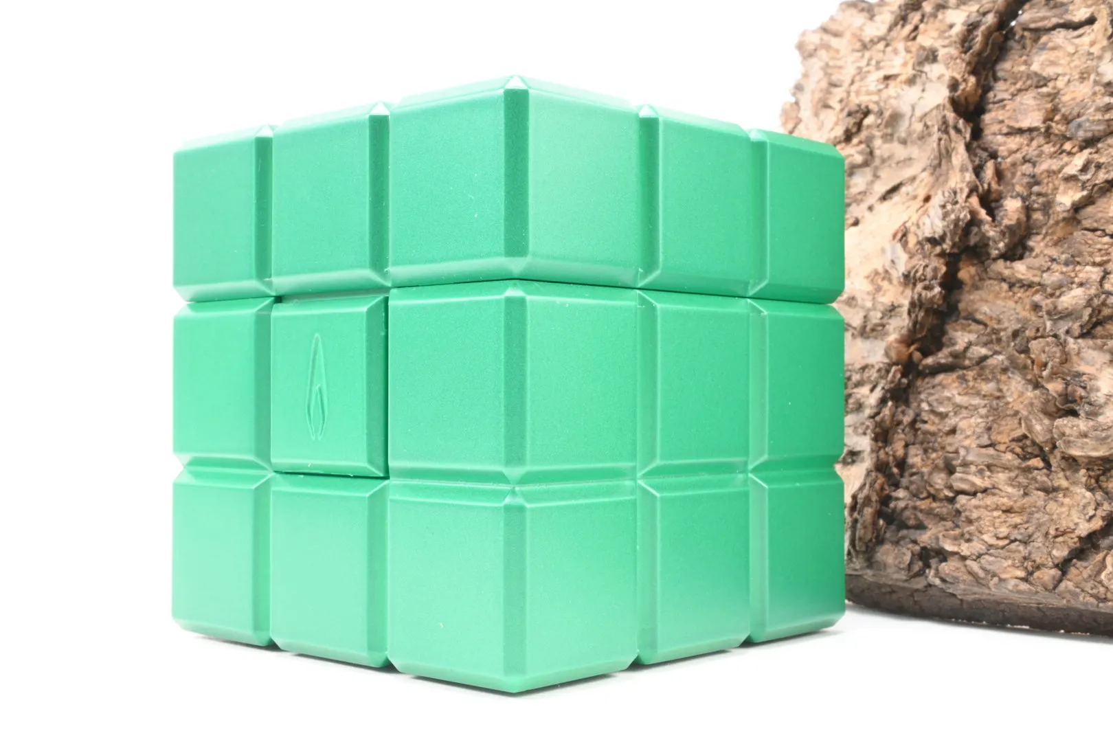 Colibri Tischfeuerzeug Heritage Cube grün – Produktbild 2