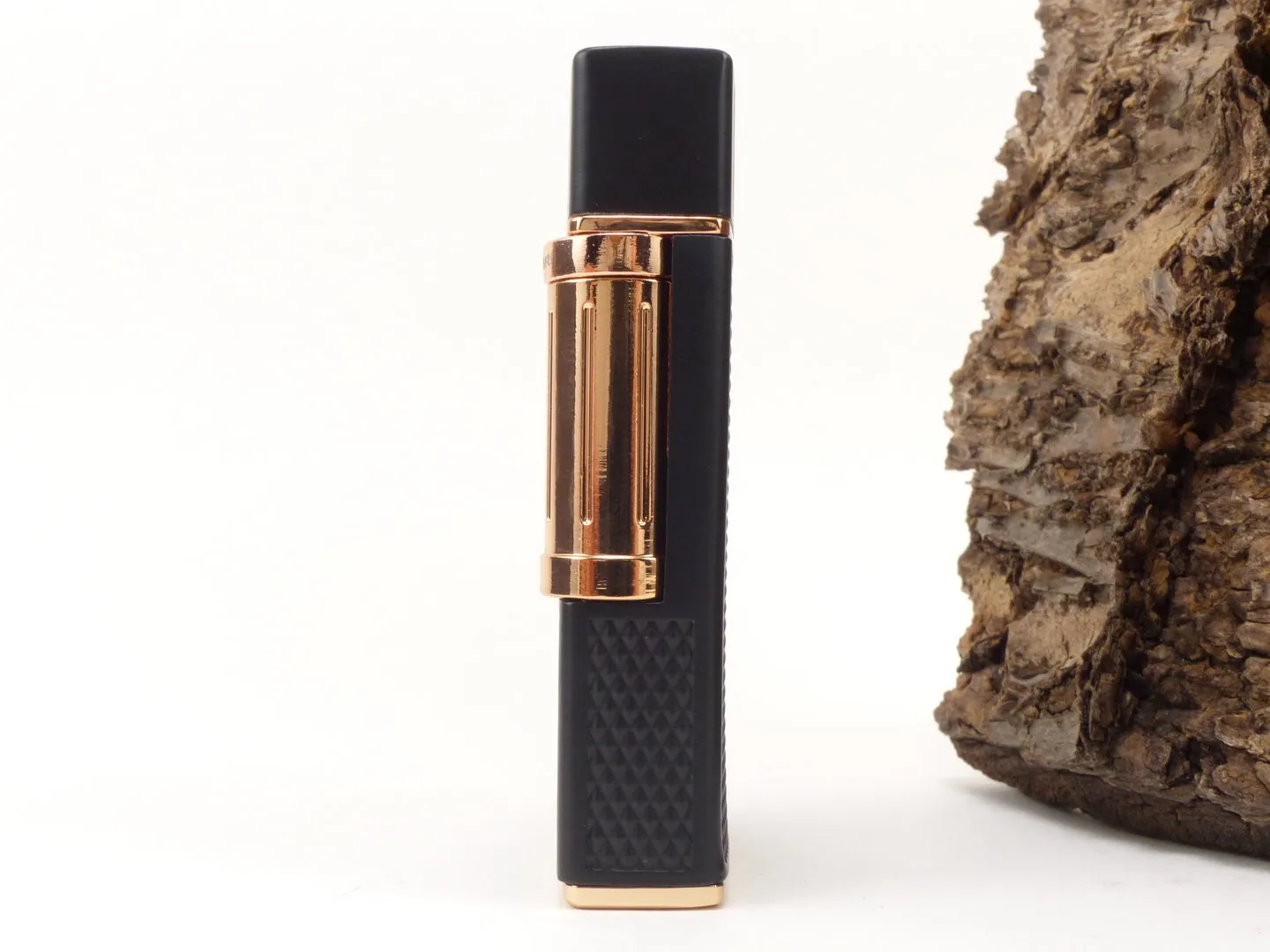Colibri Pfeifenfeuerzeug Julius schwarz roségold – Produktbild 2
