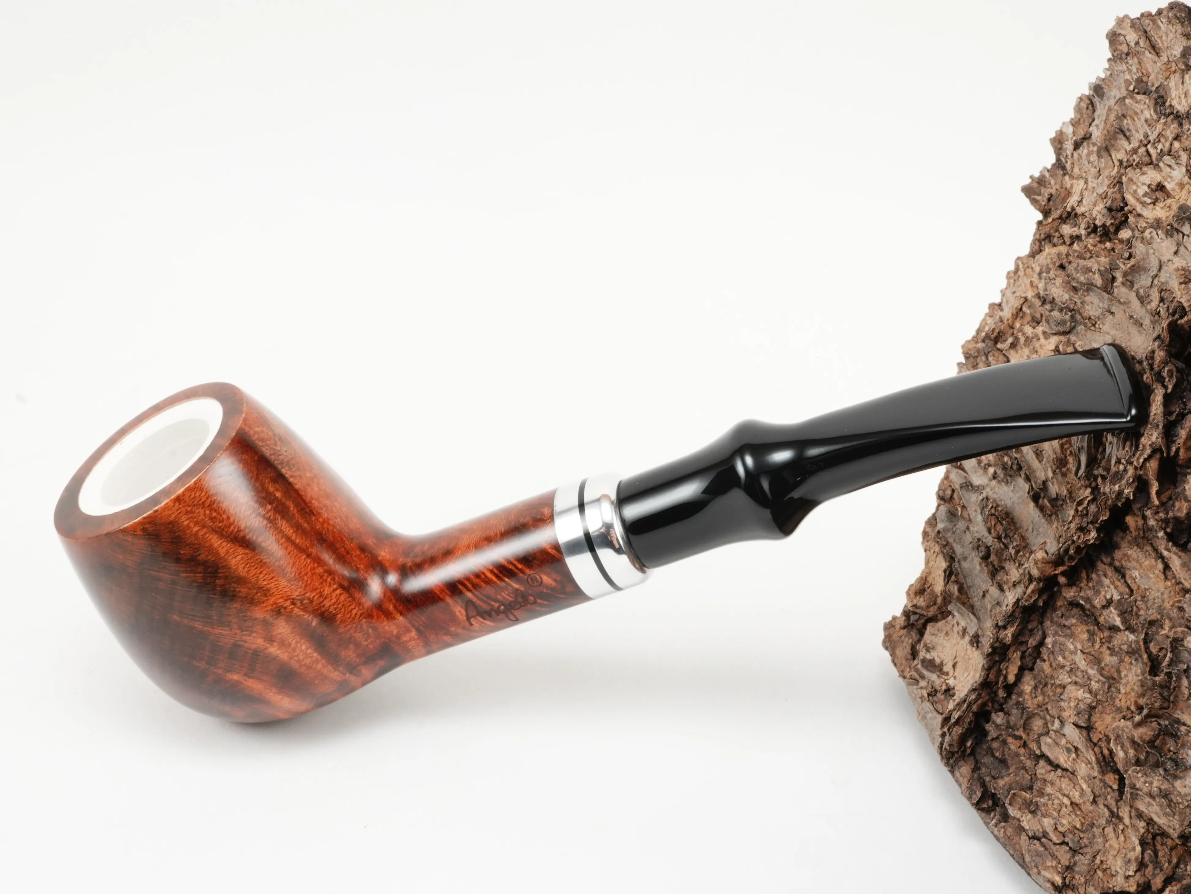 Angelo Pfeife mit Meerschaumeinsatz und Tasche 300015