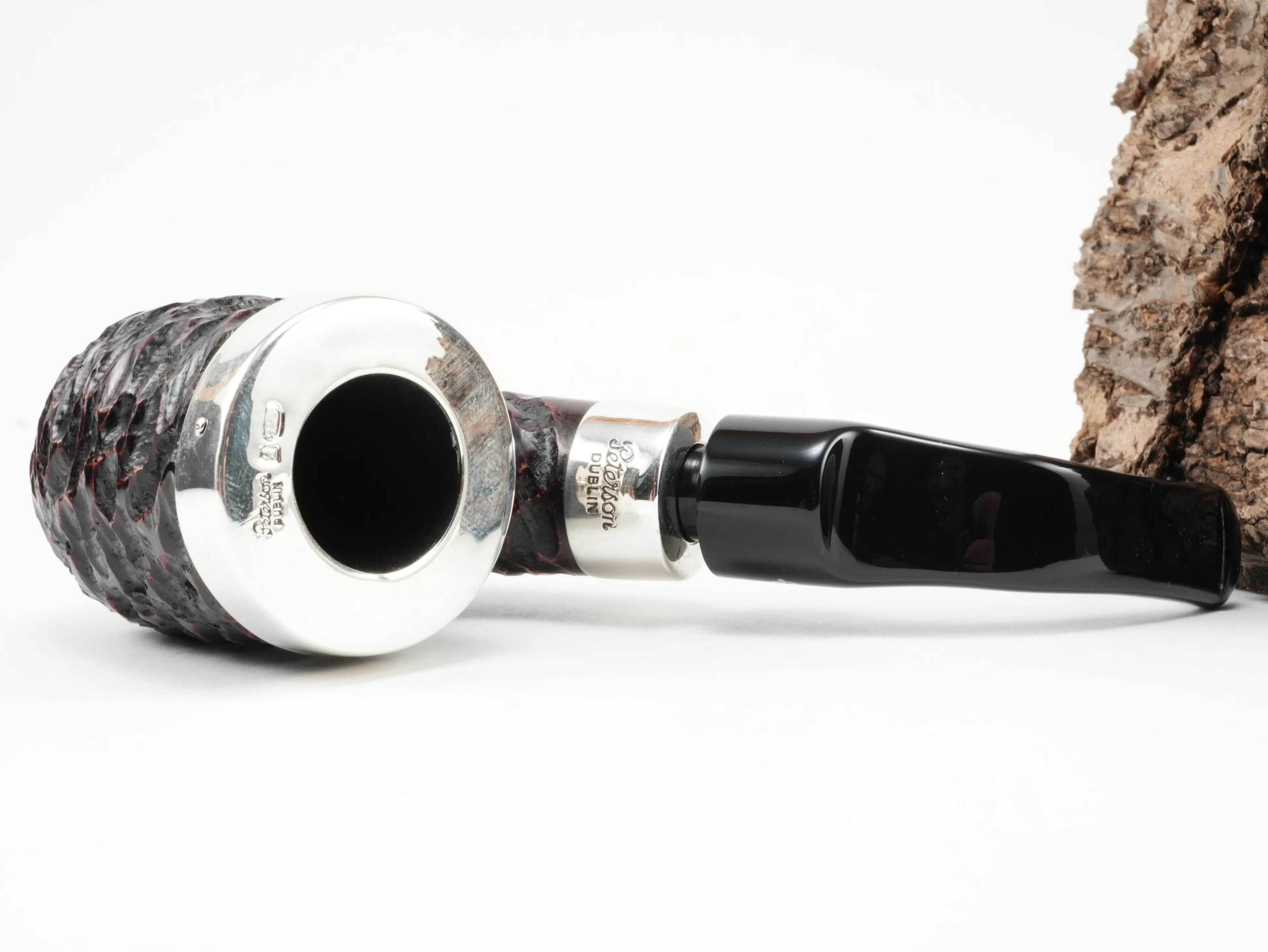 Peterson Pub Pipe rustic Silver Cap – Produktbild 6