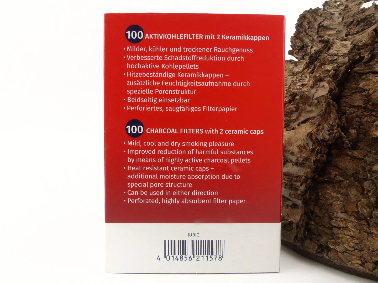 Vauen Pfeifen-Filter mit Aktivkohle 9mm 100 Stck – Produktbild 2