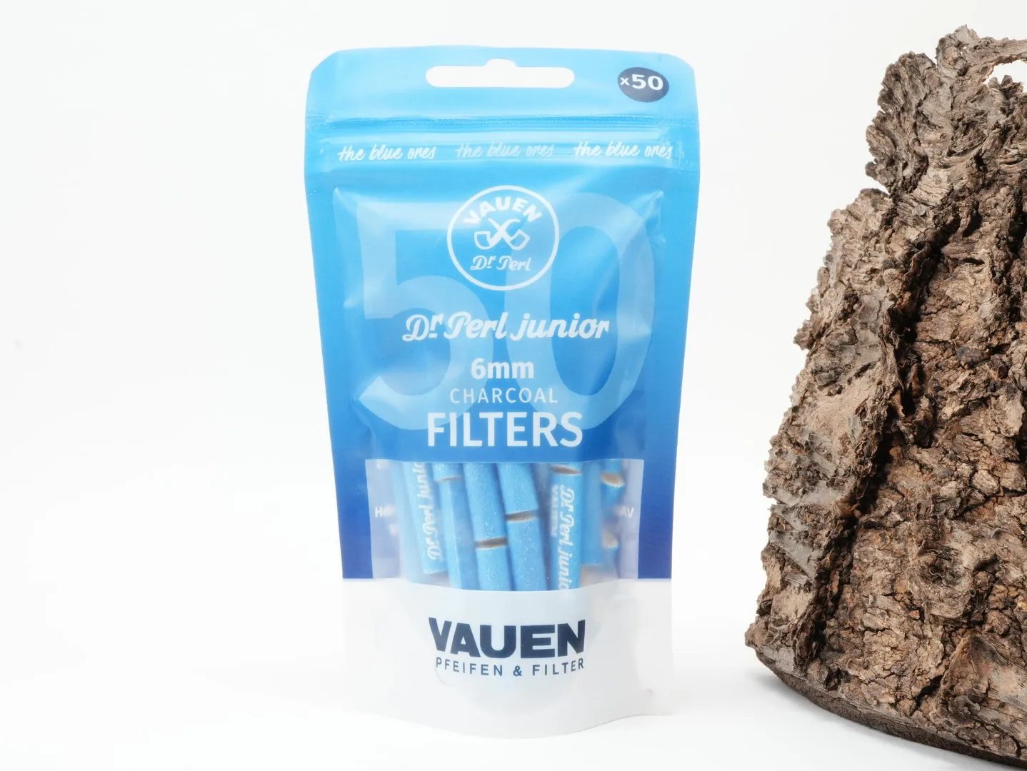 Vauen Pfeifen-Filter Aktivkohle 6mm 50 Stück Beutel