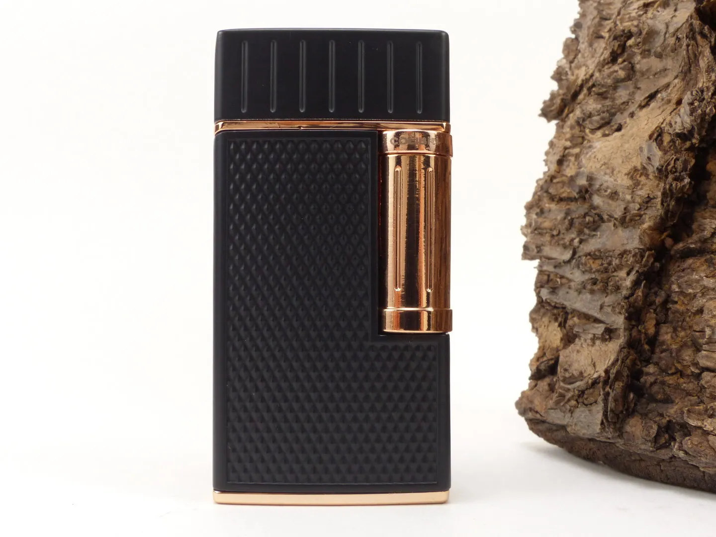 Colibri Pfeifenfeuerzeug Julius schwarz roségold