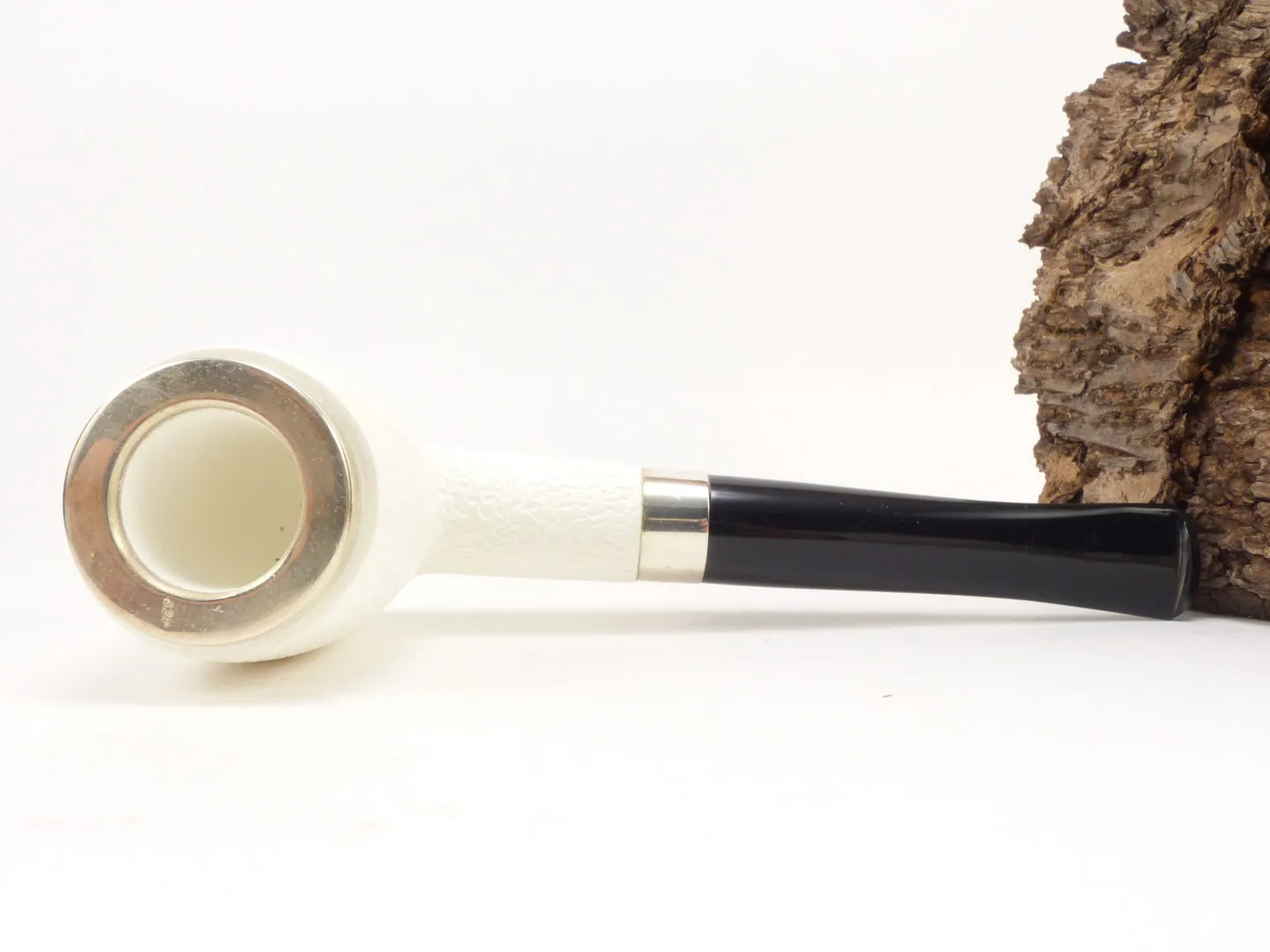 Meerschaum Pfeife Billiard graviert large Silber von 1a Meerschaum – Produktbild 6