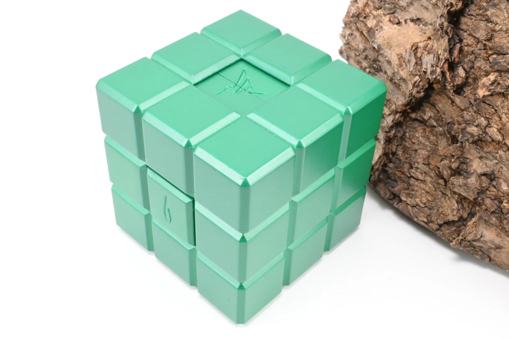 Colibri Tischfeuerzeug Heritage Cube grün – Produktbild 3