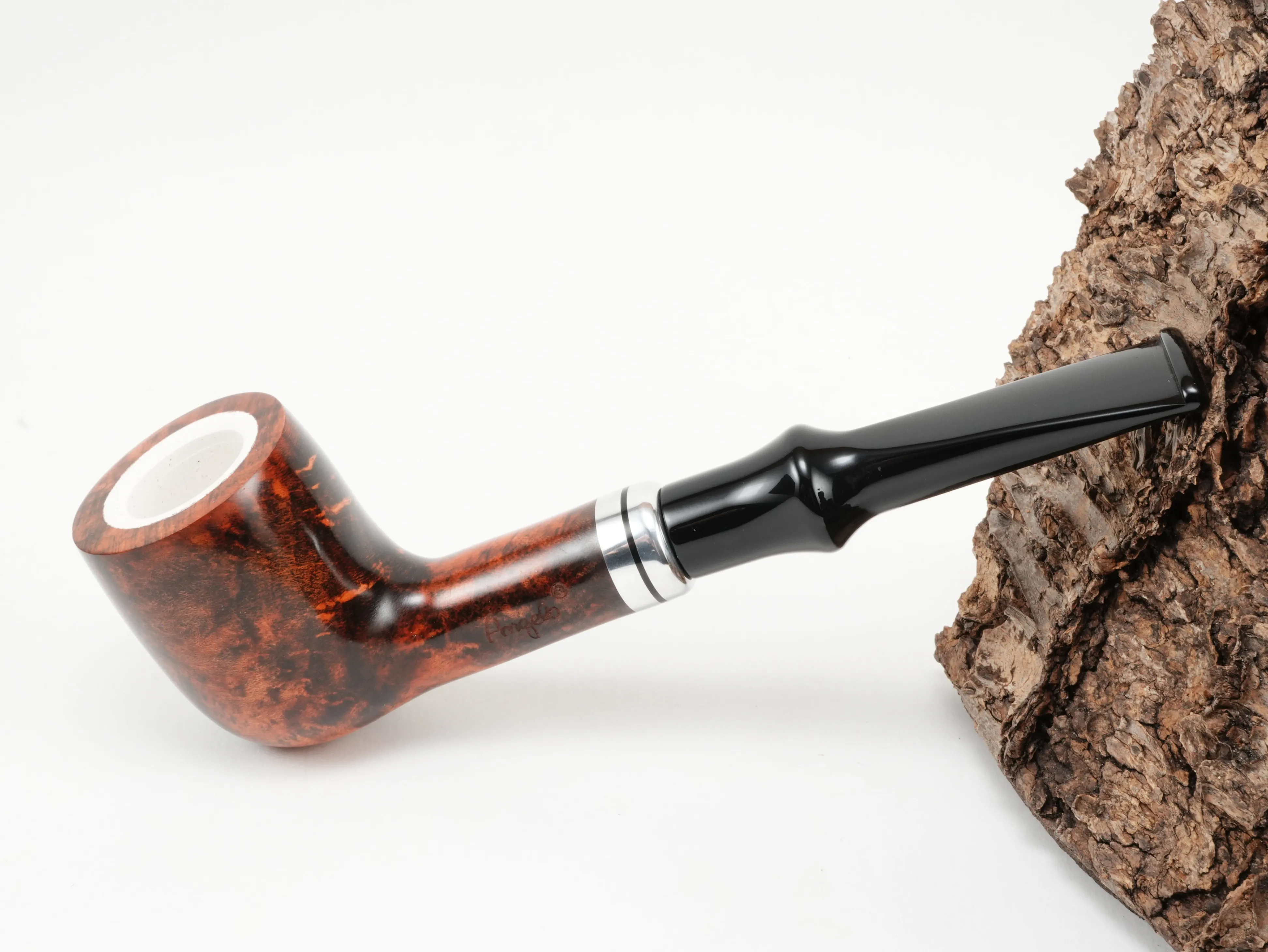 Angelo Pfeife mit Meerschaumeinsatz und Tasche 300012