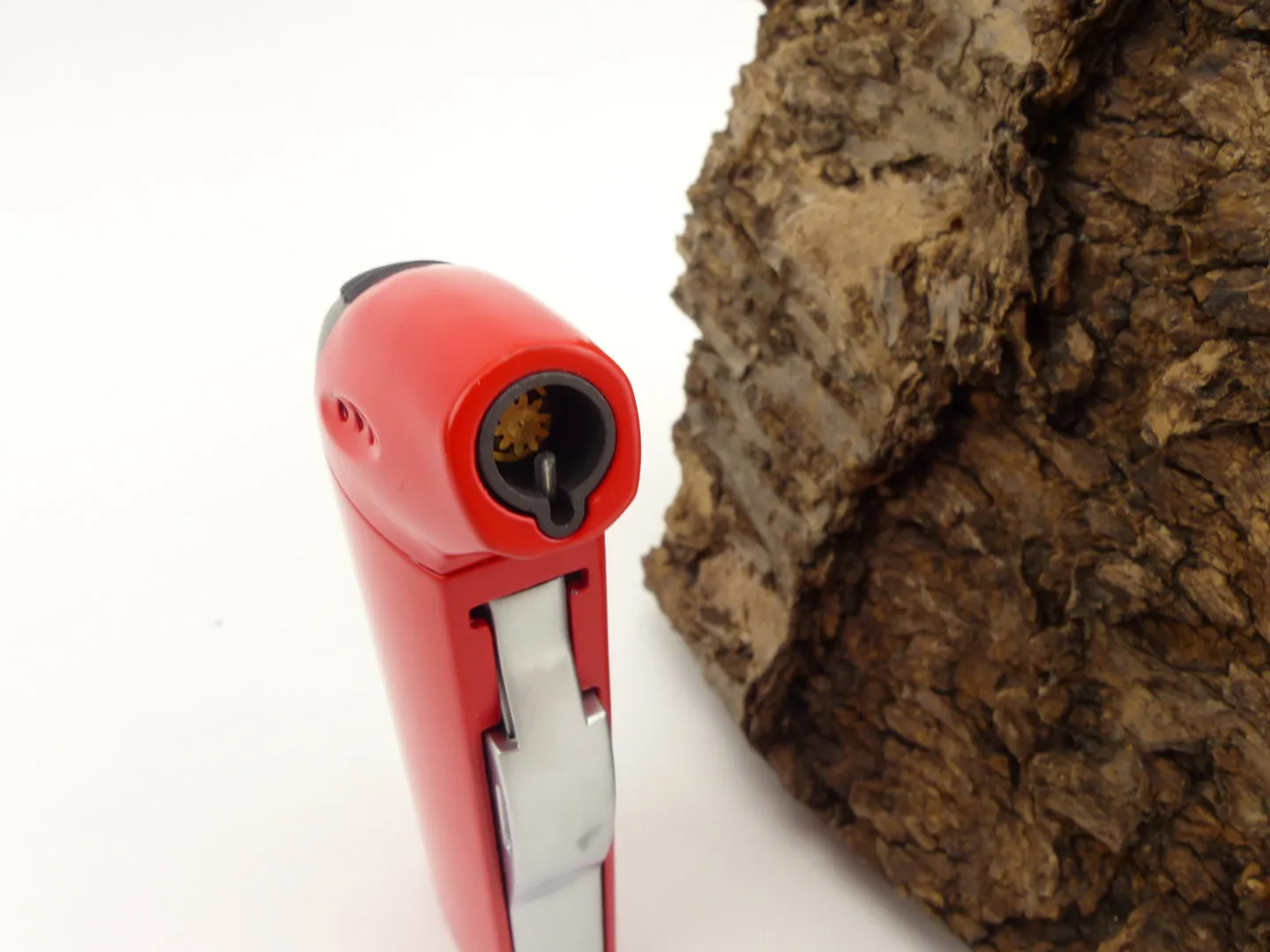 Brebbia Pfeifenfeuerzeug rot mit Besteck – Produktbild 6