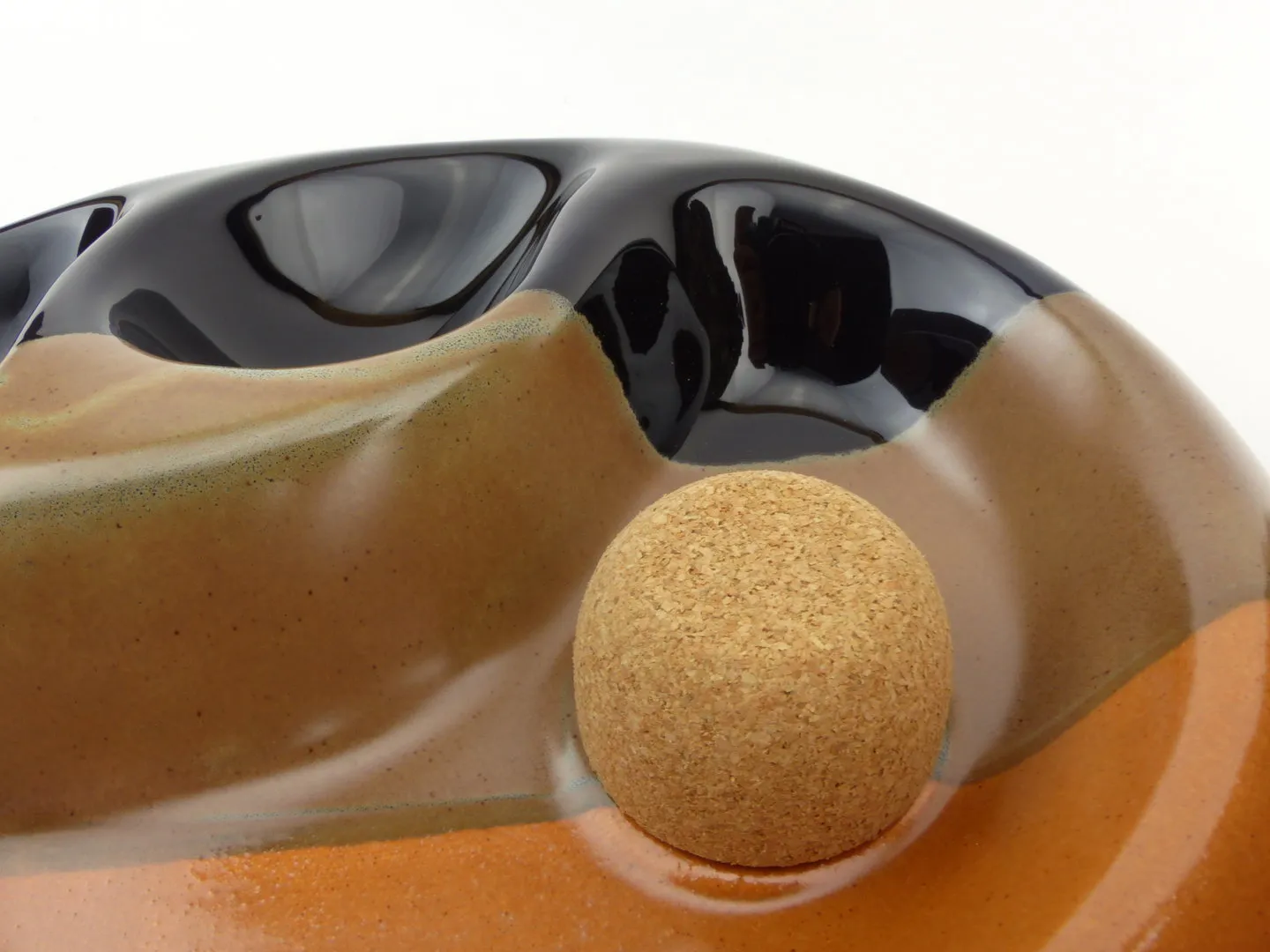 Pfeifenaschenbecher 2er tricolor oval – Produktbild 4