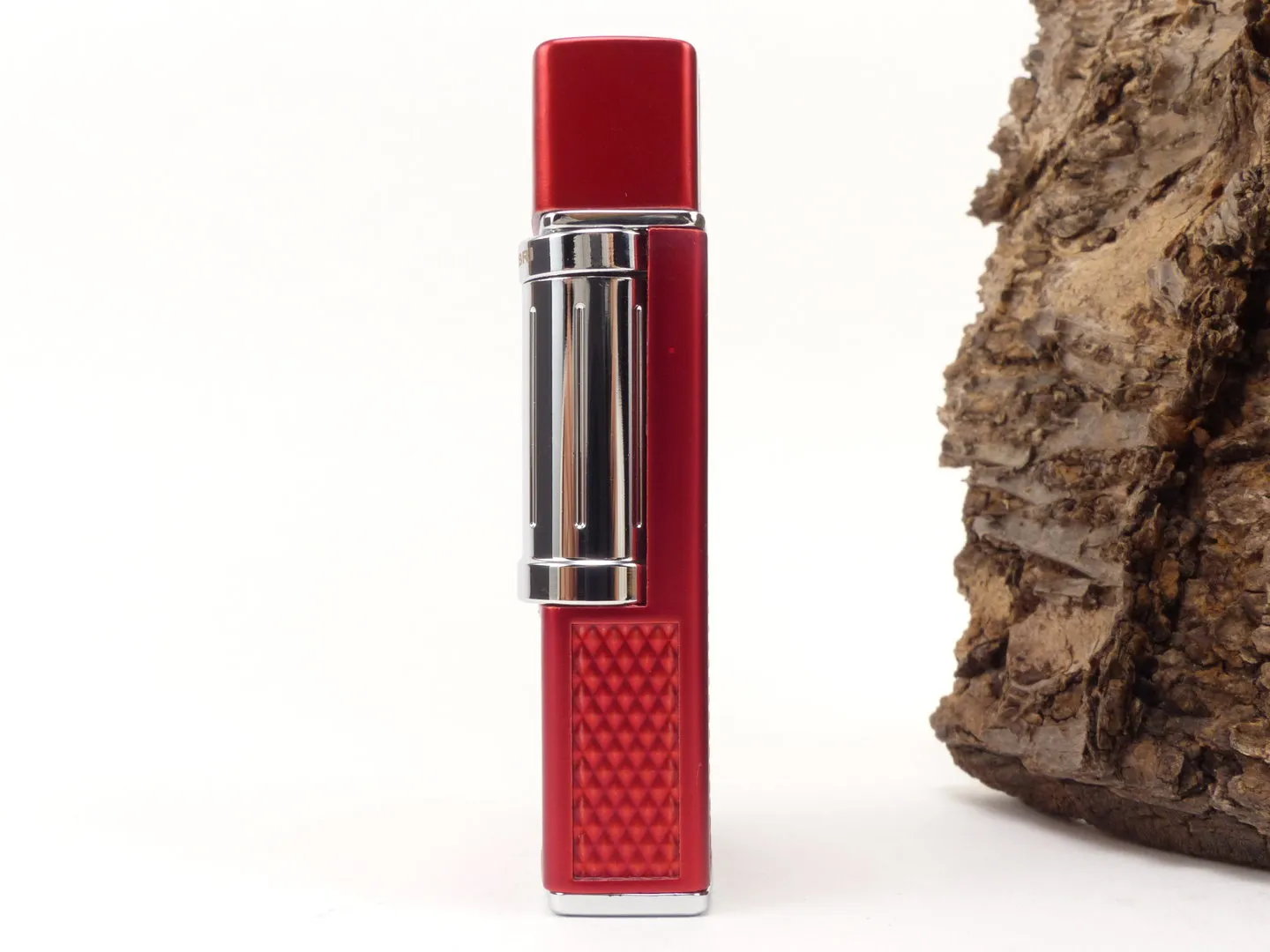 Colibri Pfeifenfeuerzeug Julius rot chrom – Produktbild 2
