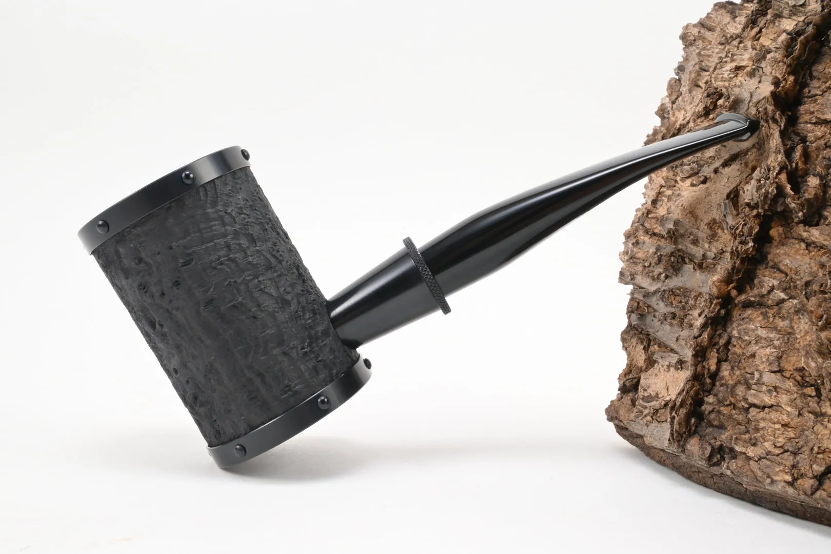 Tsuge Pfeife Yoroi sand schwarz Filter – Produktbild 2