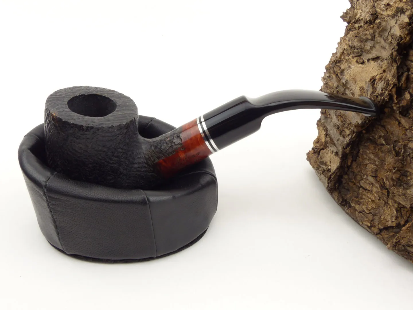 Pfeifenständer Pantoffel Leder schwarz 1er – Produktbild 5