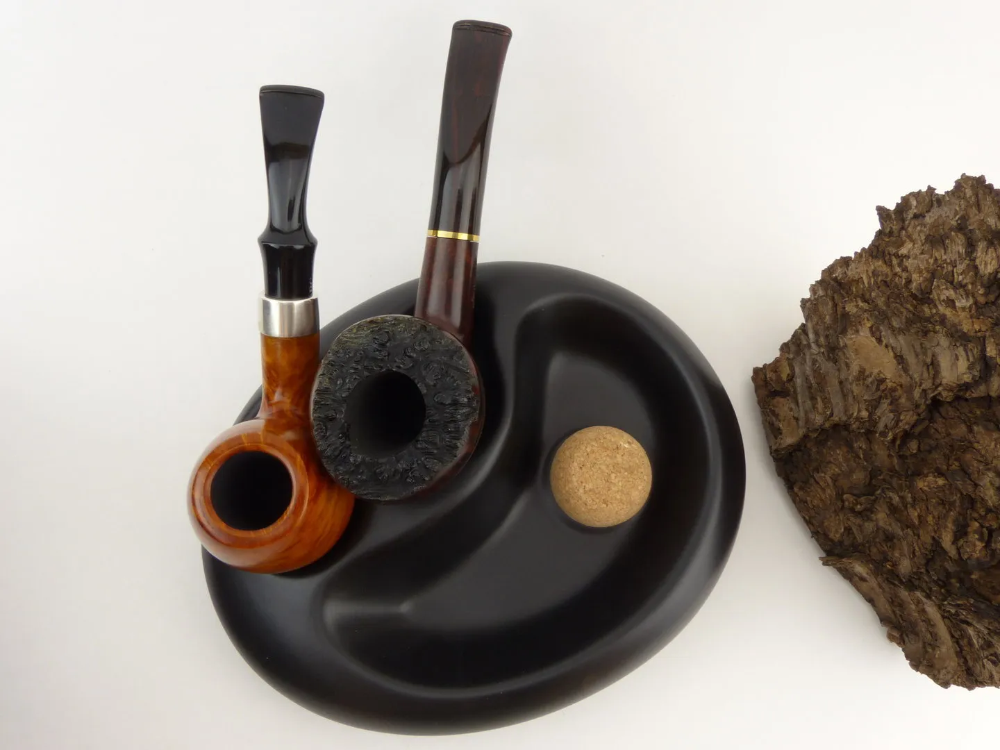 Pfeifenaschenbecher 2er oval schwarz matt – Produktbild 6