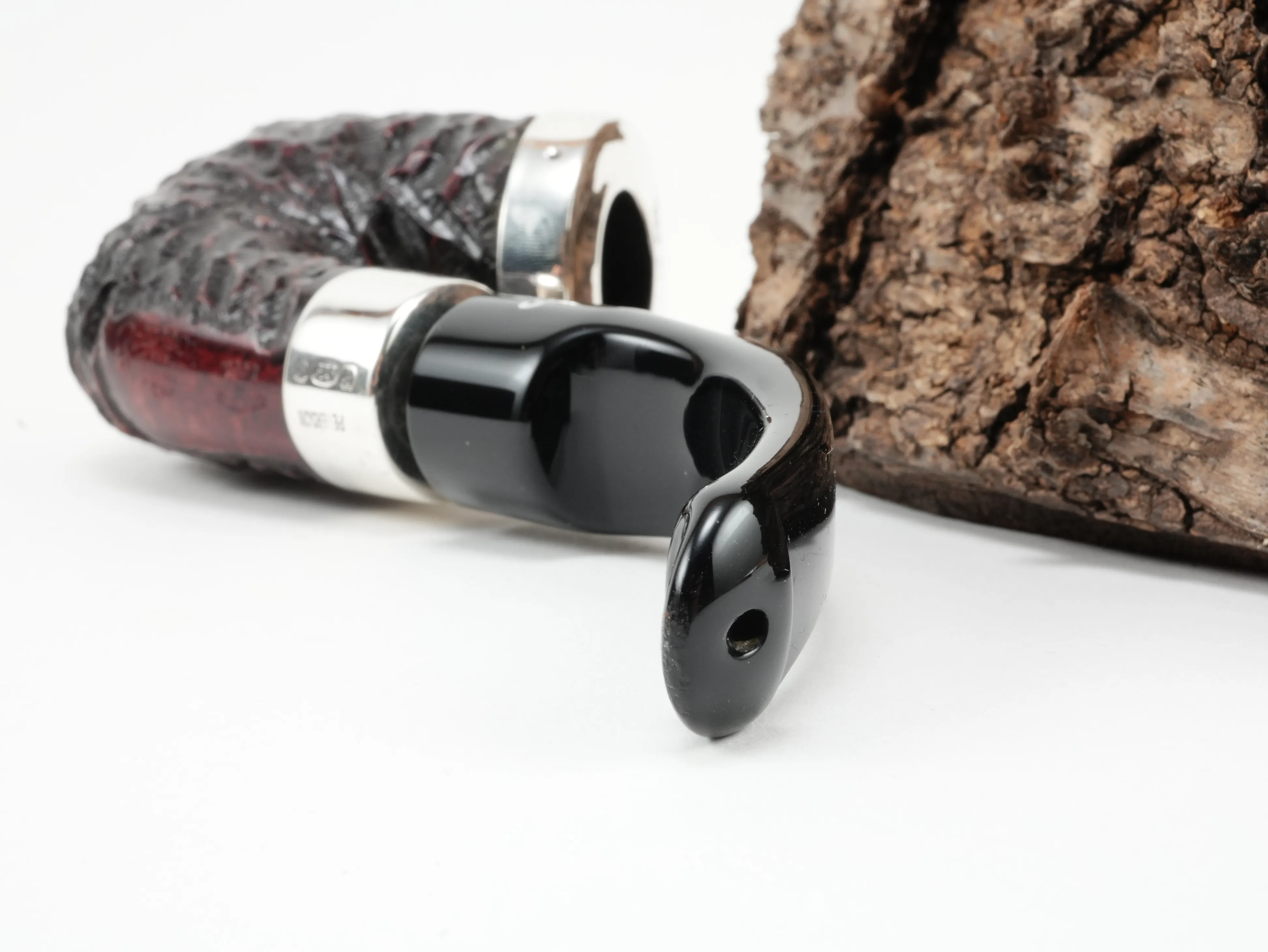 Peterson Pub Pipe rustic Silver Cap – Produktbild 4