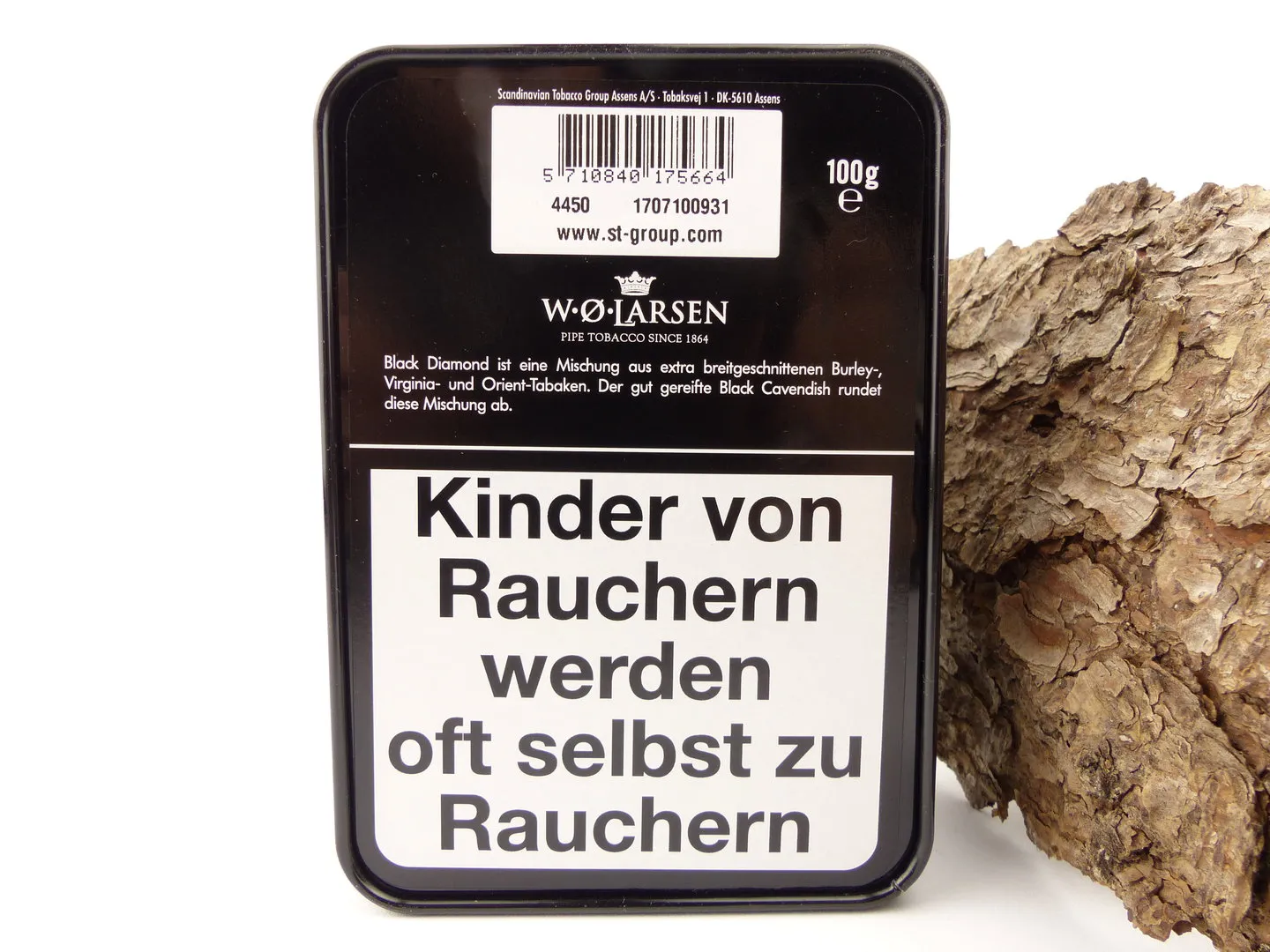 W. O. Larsen Pfeifentabak Black Diamond 100g – Produktbild 3