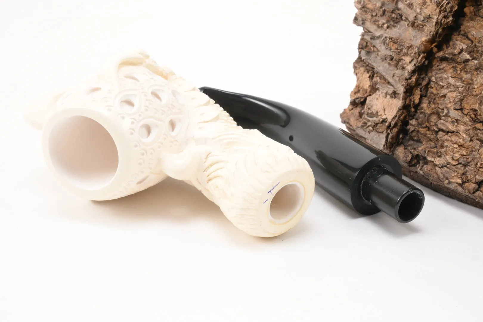 Meerschaum Pfeife Kralle graviert large von 1a Meerschaum – Produktbild 8