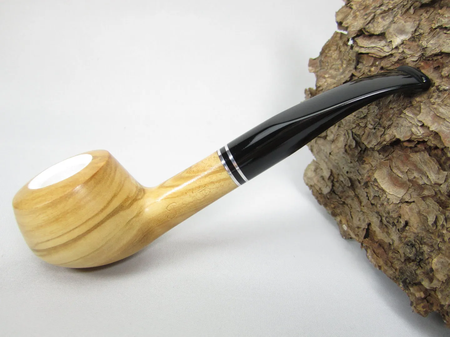 Passatore Olive Pfeife Half-Bent