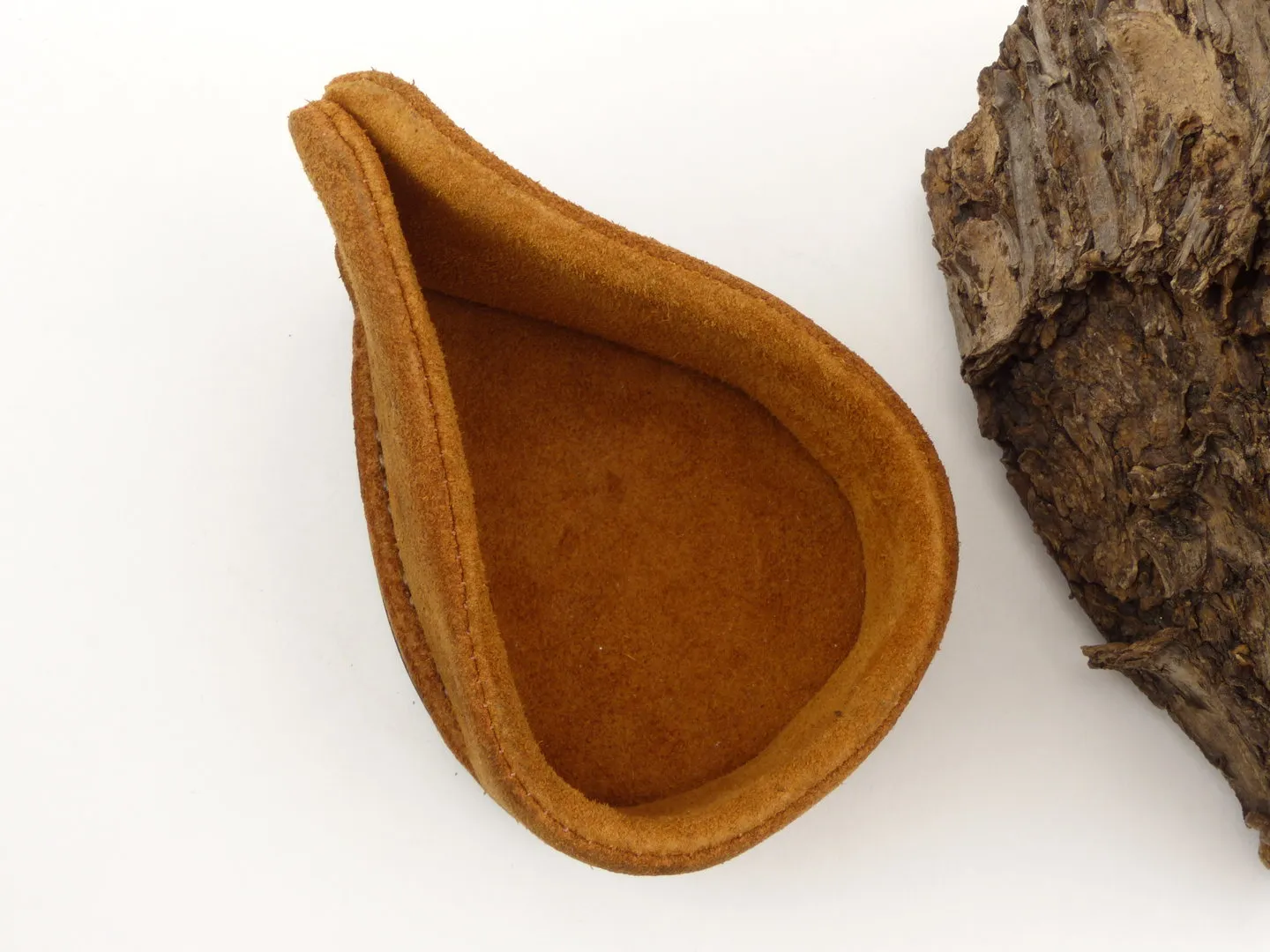 Pfeifenständer Velourleder braun Boden 1er – Produktbild 4