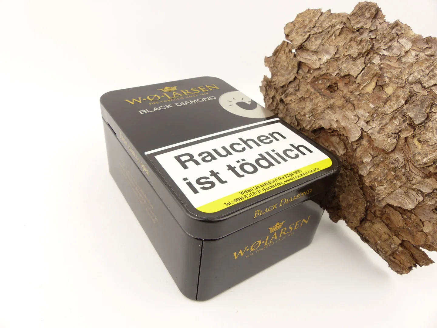 W. O. Larsen Pfeifentabak Black Diamond 100g – Produktbild 2