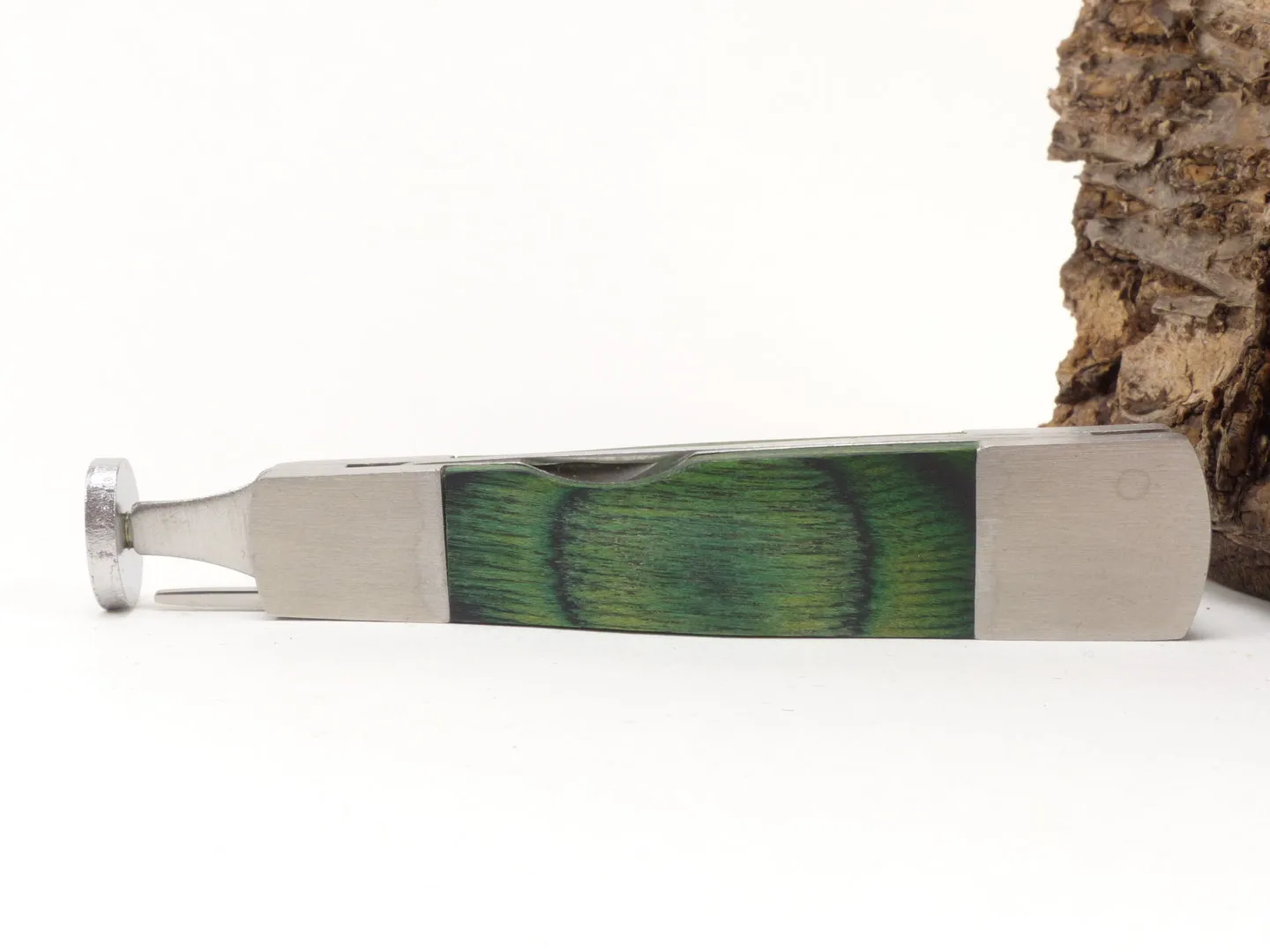 Pfeifenbesteck Holz grün metall 13202 von Guy Janot