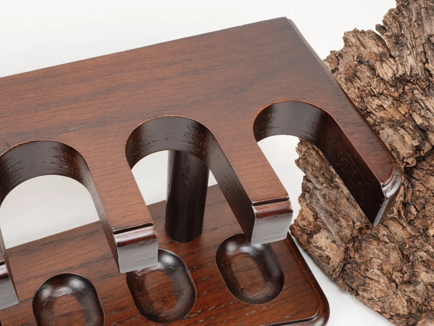Pfeifenständer braun Holz 6 Pfeifen 706002 – Produktbild 3