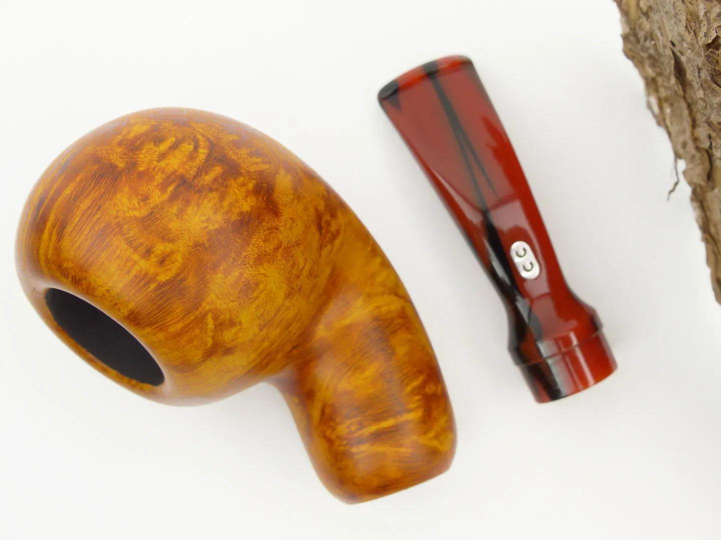 Chacom Reverse Calabash Pfeife hellbraun – Produktbild 9
