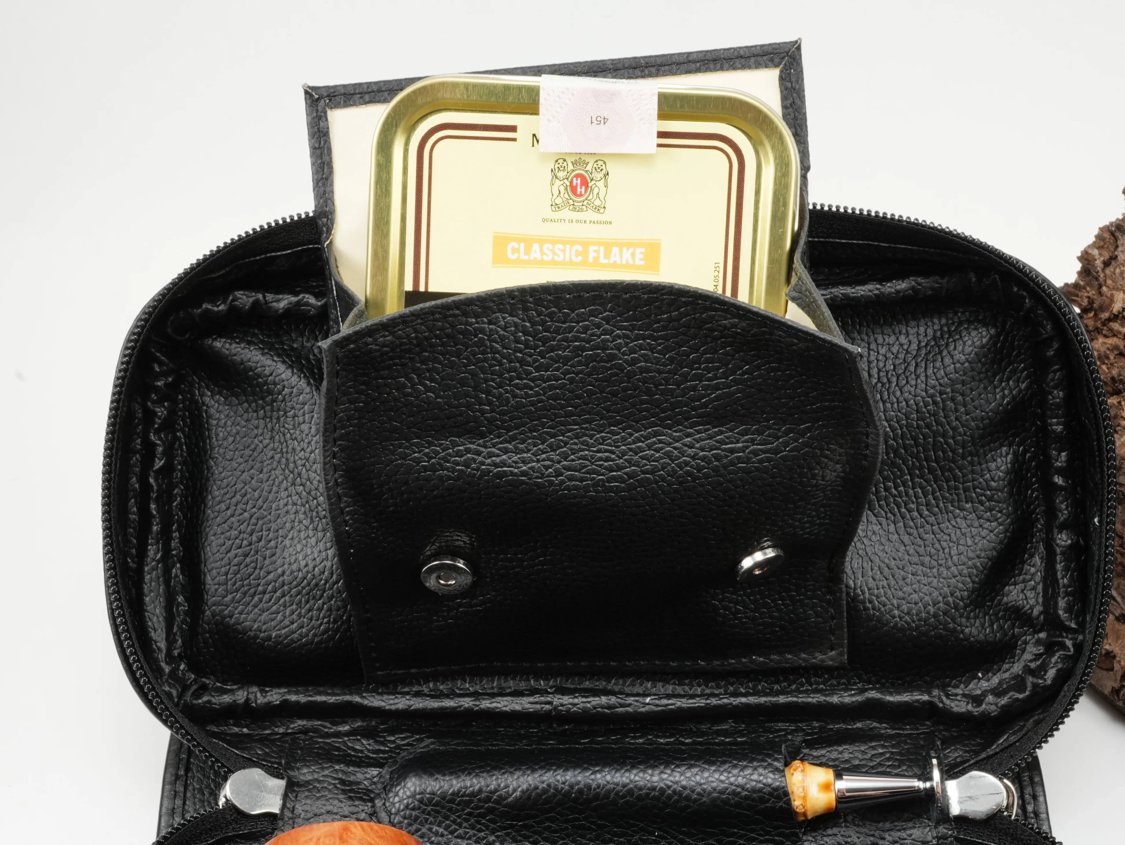 Guy Janot Pfeifentasche 2er Schwarz 6012 – Produktbild 4