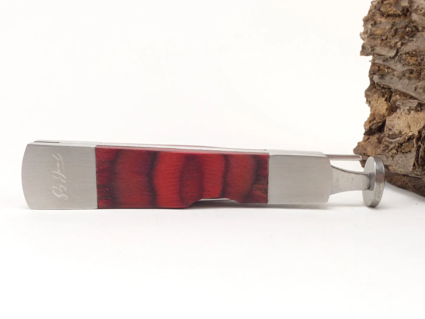 Pfeifenbesteck Holz rot metall 13203 von Guy Janot