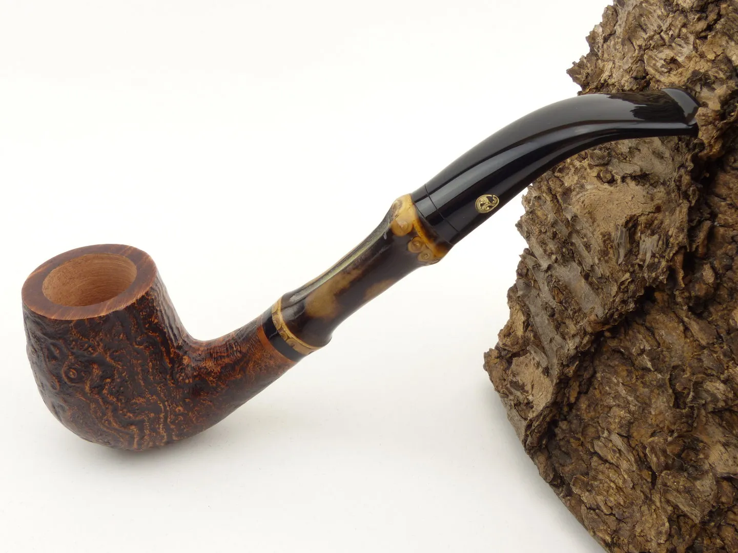 Rattray's Bamboo Pfeife Bent sand braun