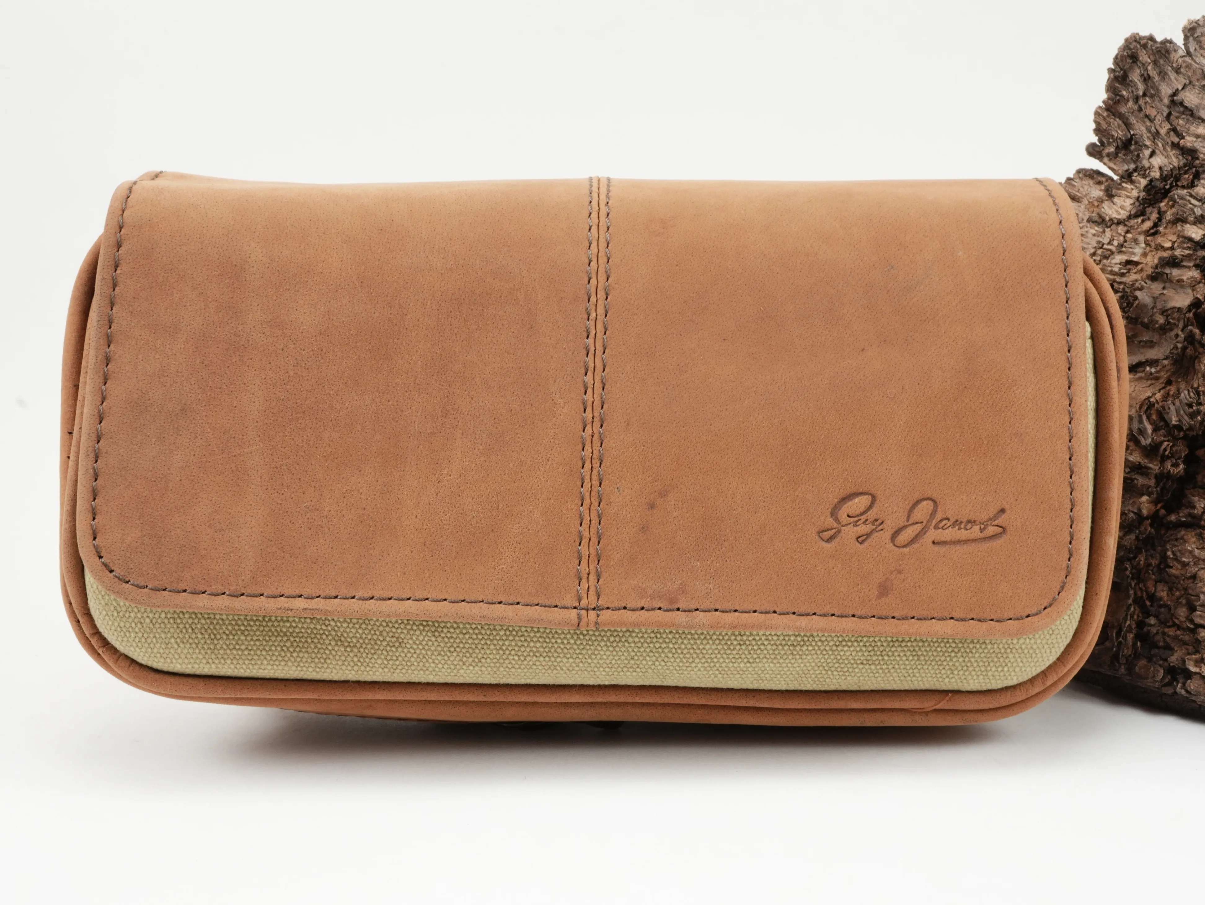 Guy Janot Pfeifentasche 2er Buffalo Canvas 6247