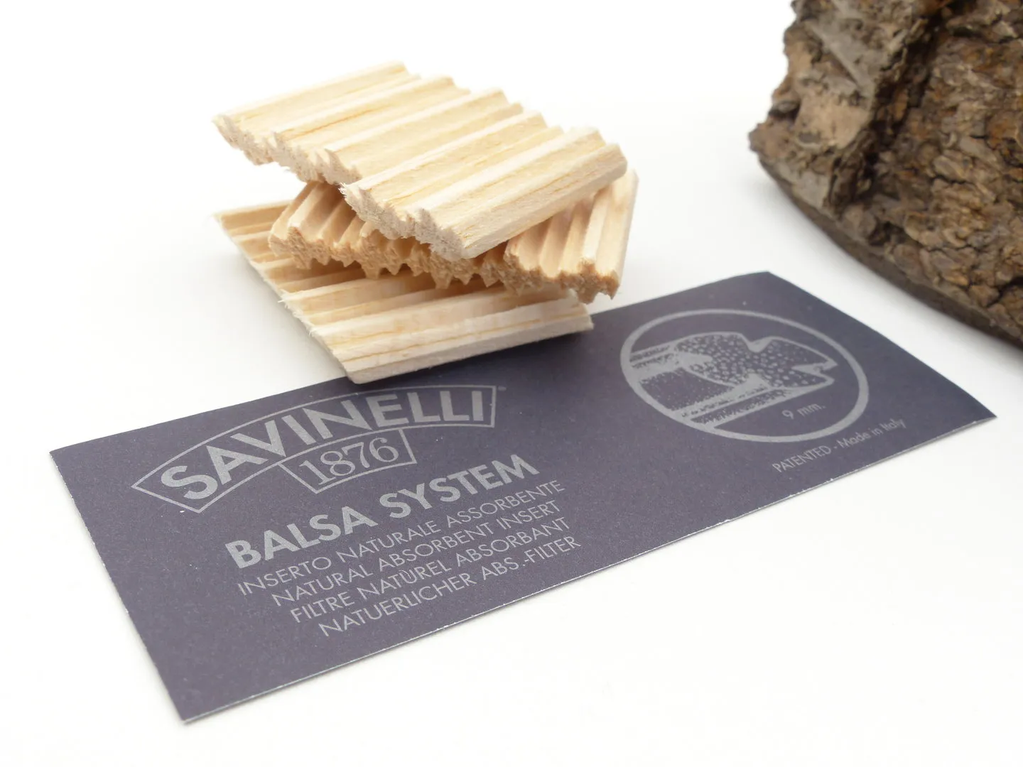 Savinelli Balsa Pfeifen-Filter 9mm 15 Stück