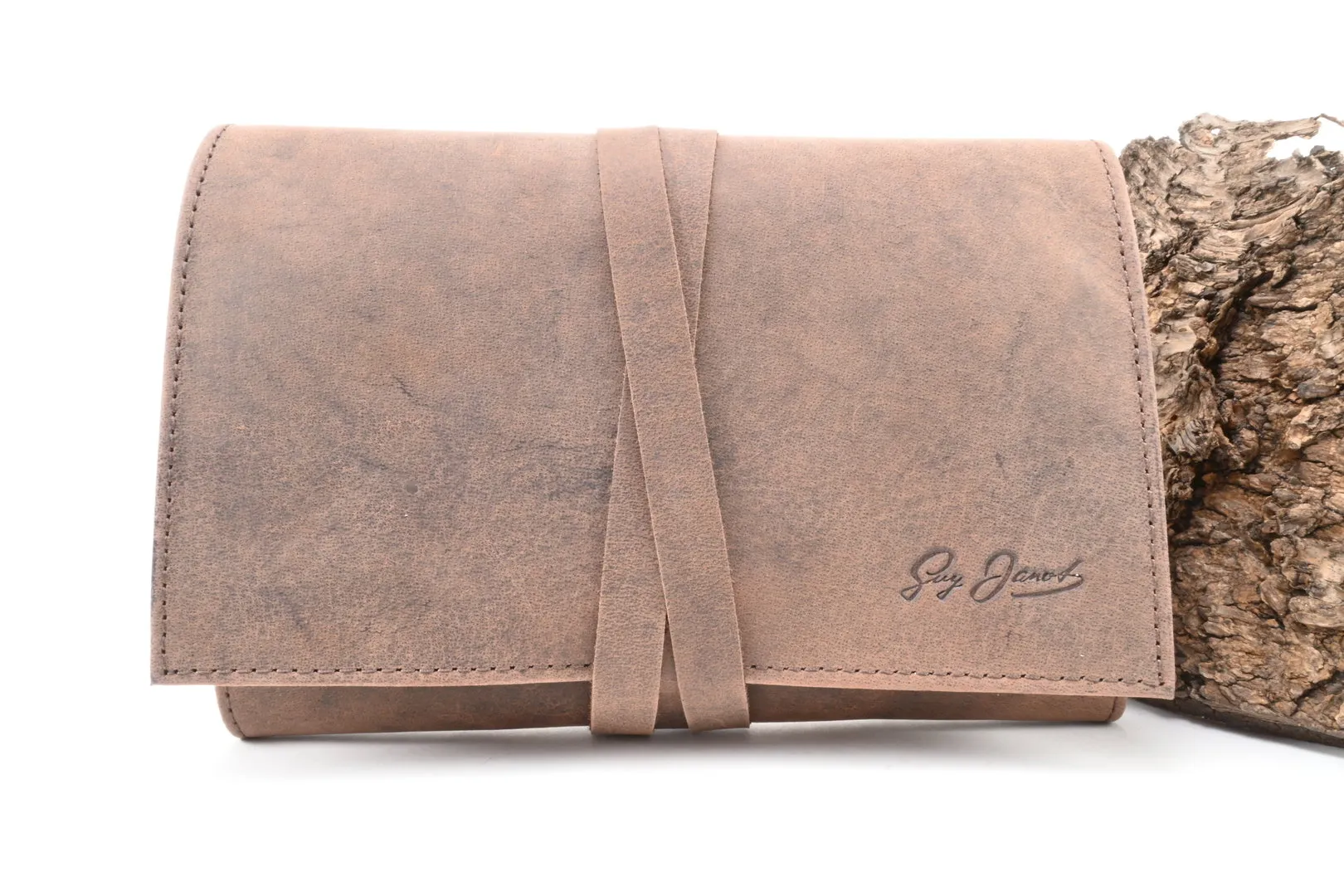 Guy Janot Pfeifen Rolltasche braun 6260