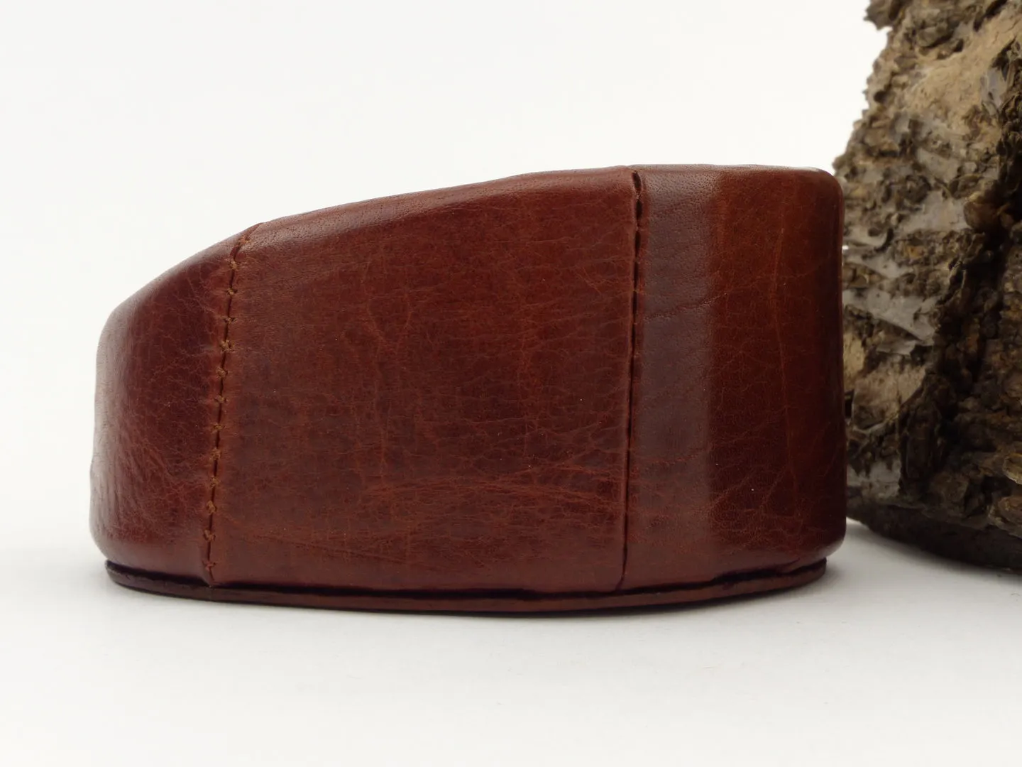 Pfeifenständer Pantoffel Leder Braun 1er – Produktbild 3