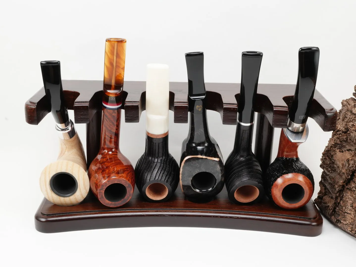 Pfeifenständer braun Holz 6 Pfeifen 706002 – Produktbild 4