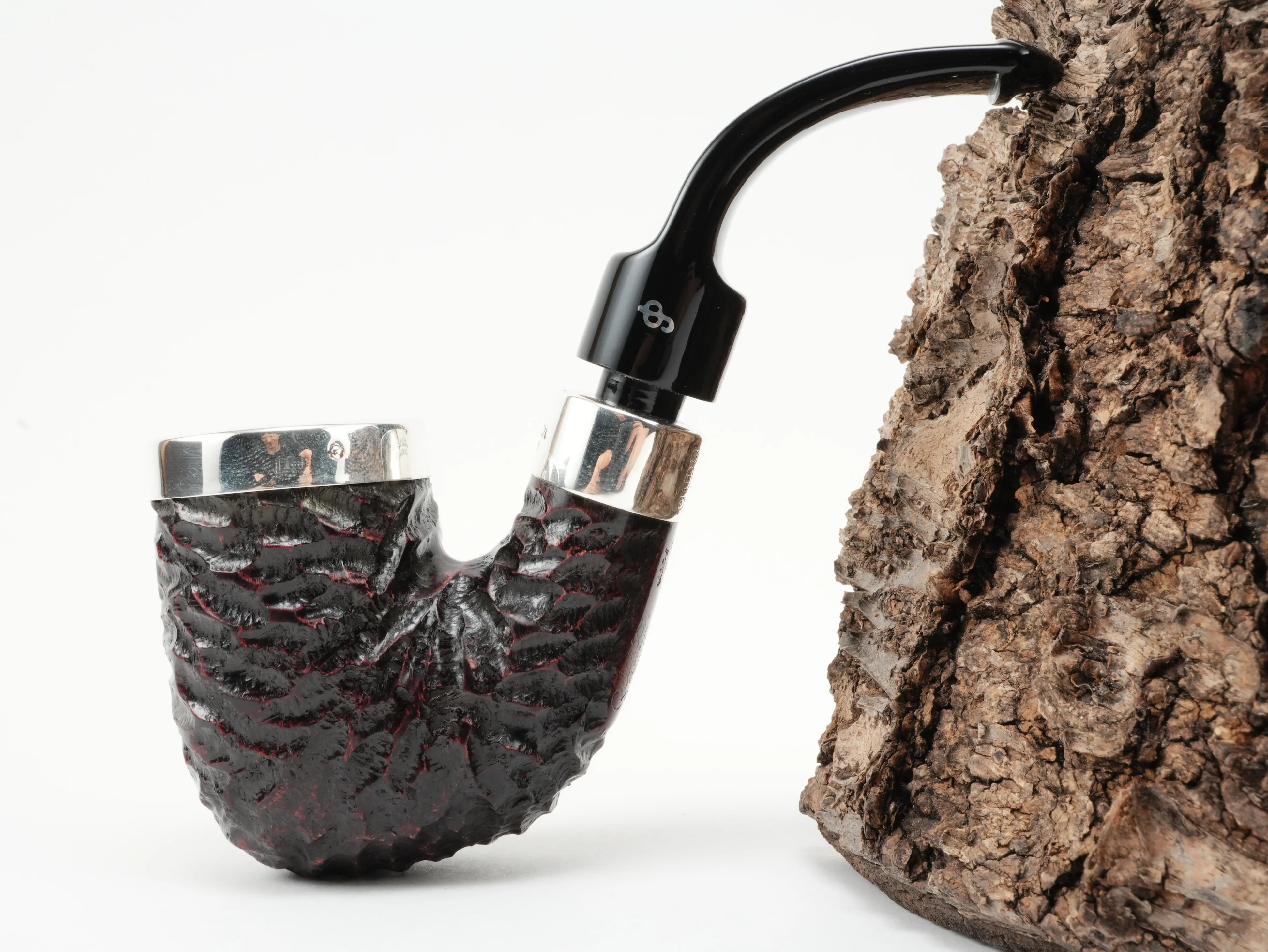 Peterson Pub Pipe rustic Silver Cap – Produktbild 2