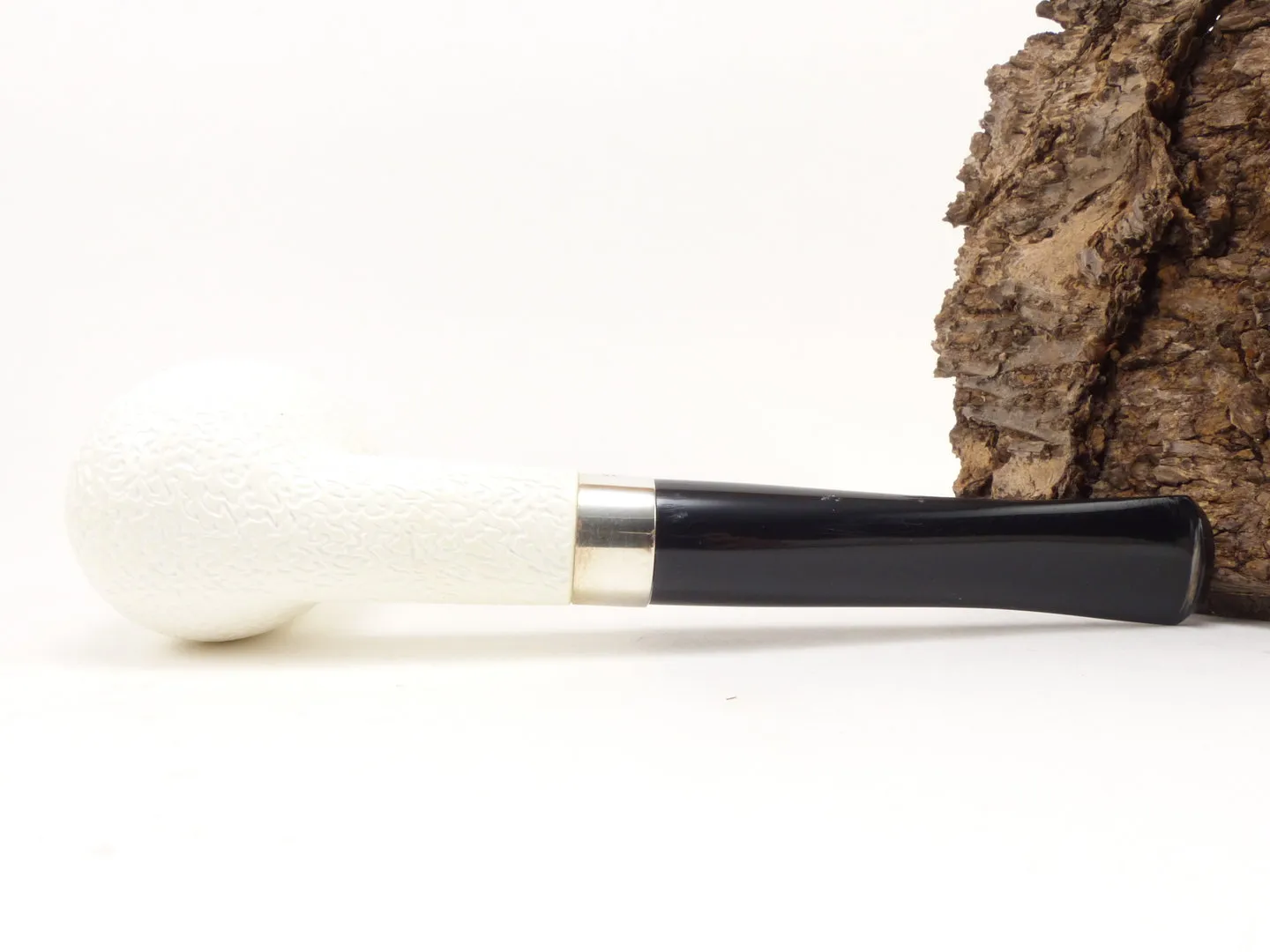 Meerschaum Pfeife Billiard graviert large Silber von 1a Meerschaum – Produktbild 7