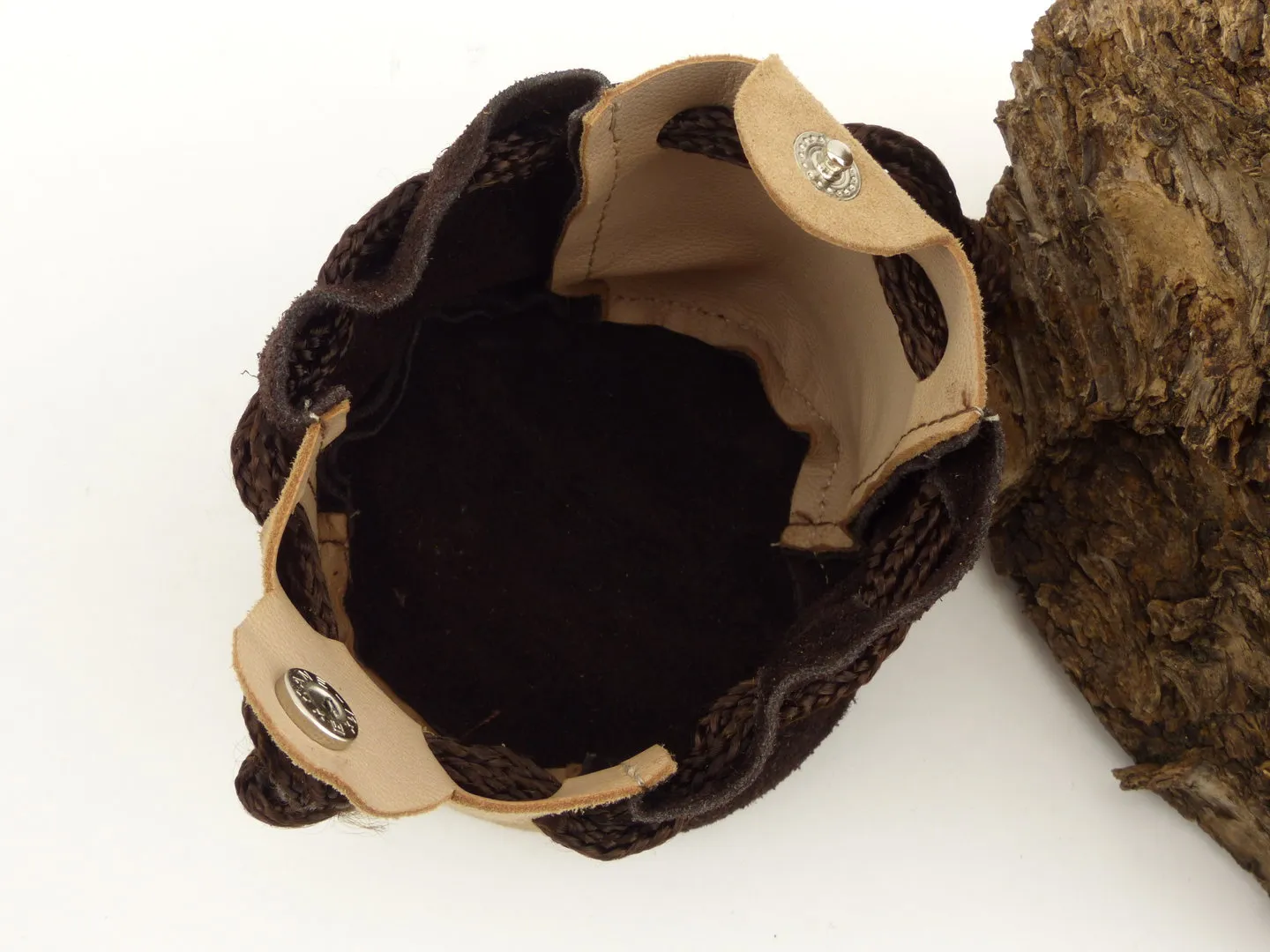 Tabakbeutel klein Velourleder – Produktbild 4