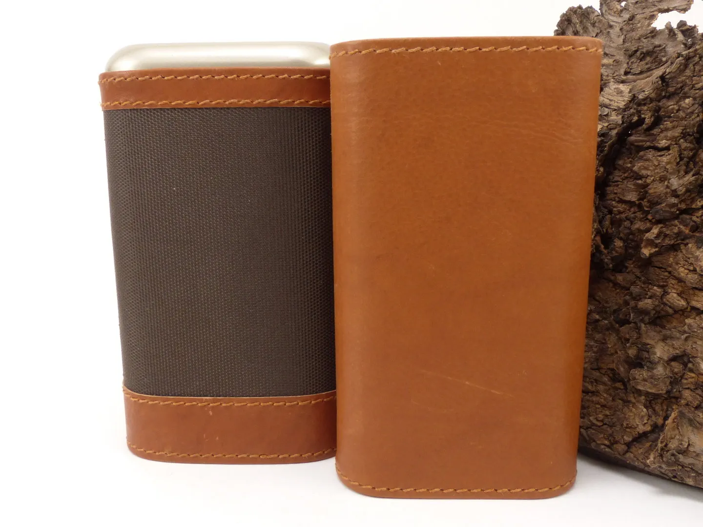 Zigarren Etui Leder Hell/Dunkel 3er – Produktbild 7
