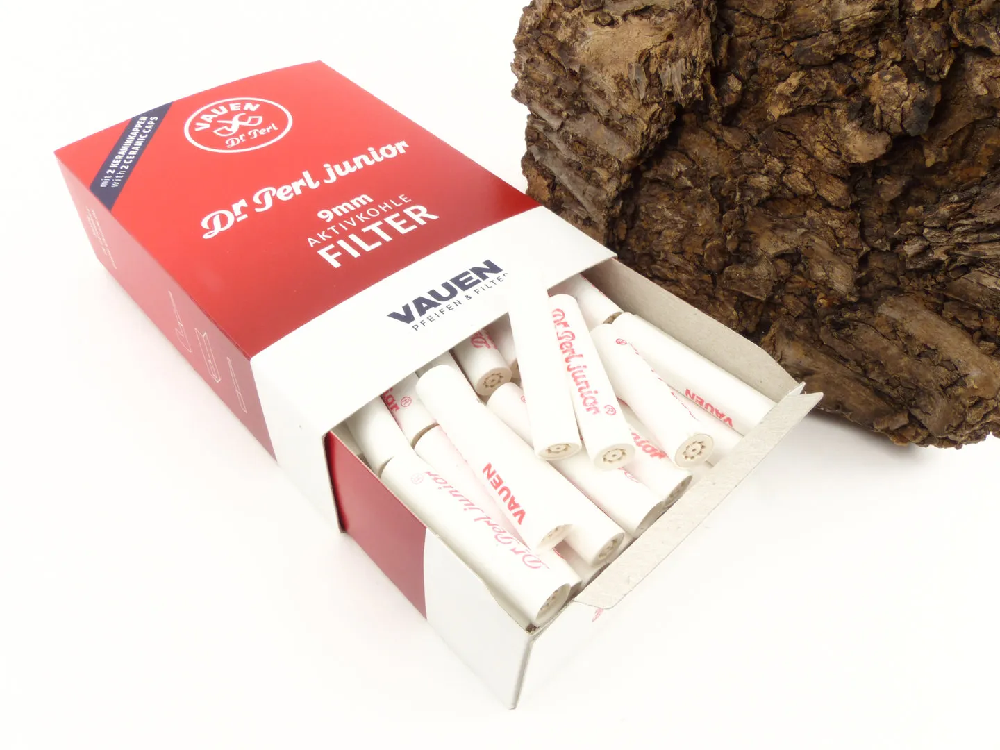 Vauen Pfeifen-Filter mit Aktivkohle 9mm 100 Stck – Produktbild 3