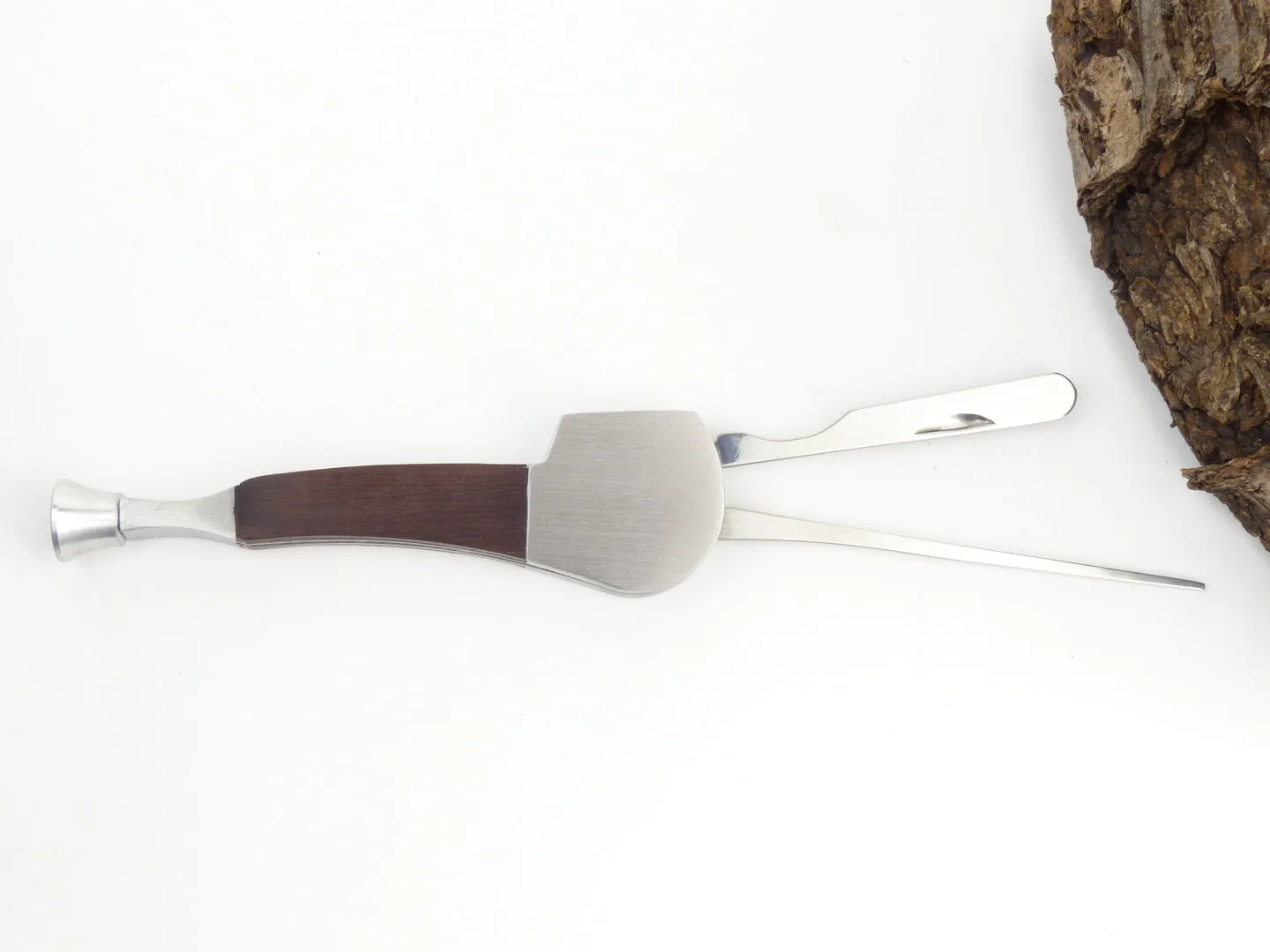 Pfeifenbesteck In Pfeifenform Braun Metall von JC – Produktbild 4