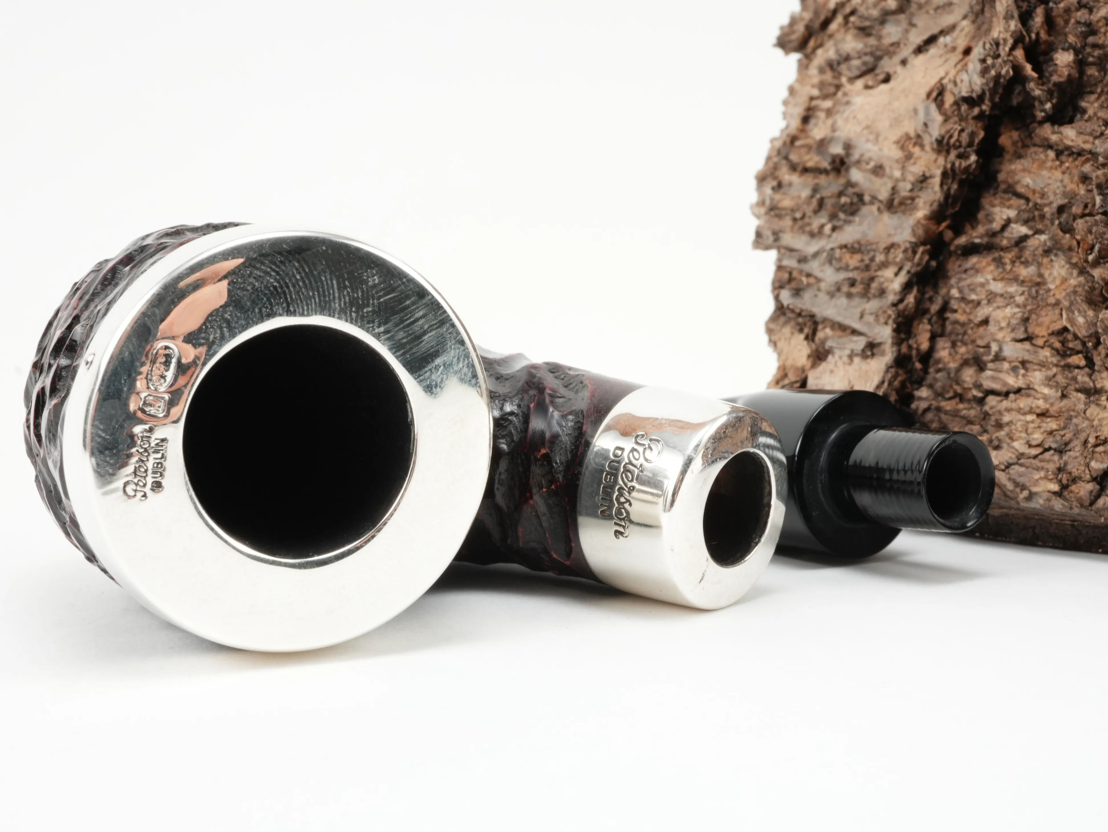 Peterson Pub Pipe rustic Silver Cap – Produktbild 8