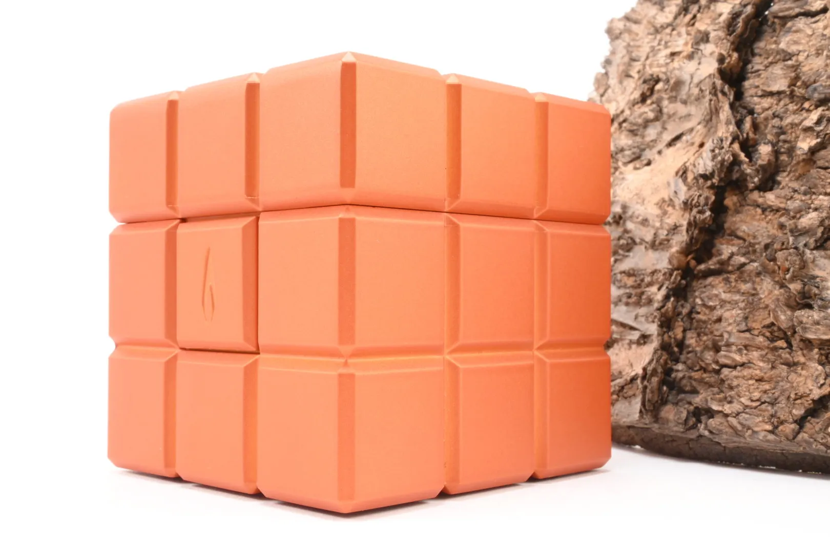 Colibri Tischfeuerzeug Heritage Cube orange – Produktbild 3