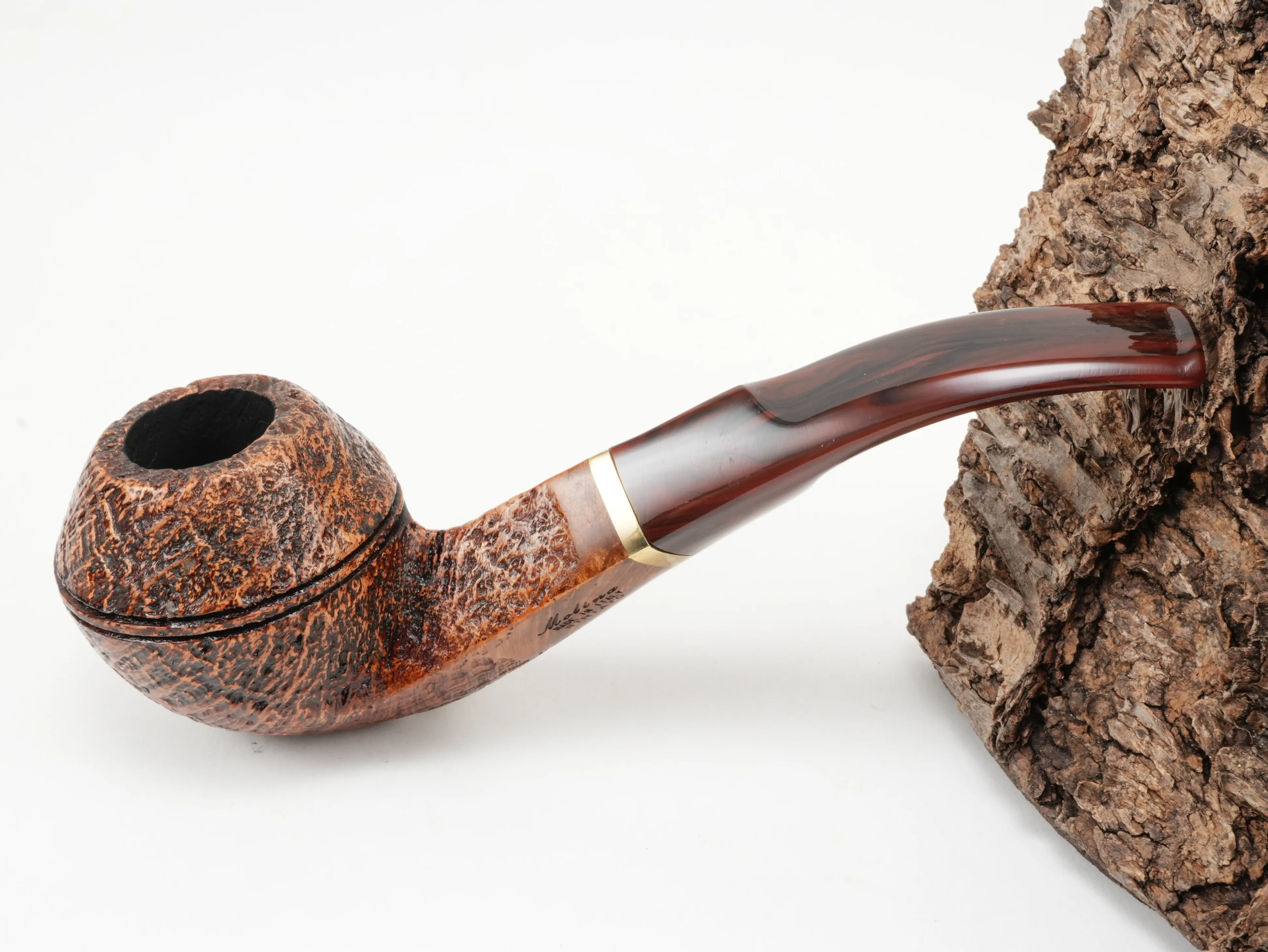 Molina Striato Pfeife sand braun 5