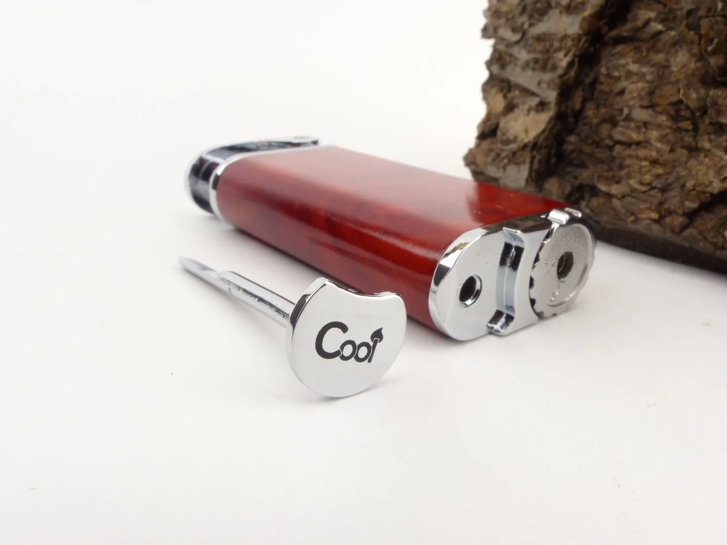 Cool Eric Pfeifenfeuerzeug rot – Produktbild 6