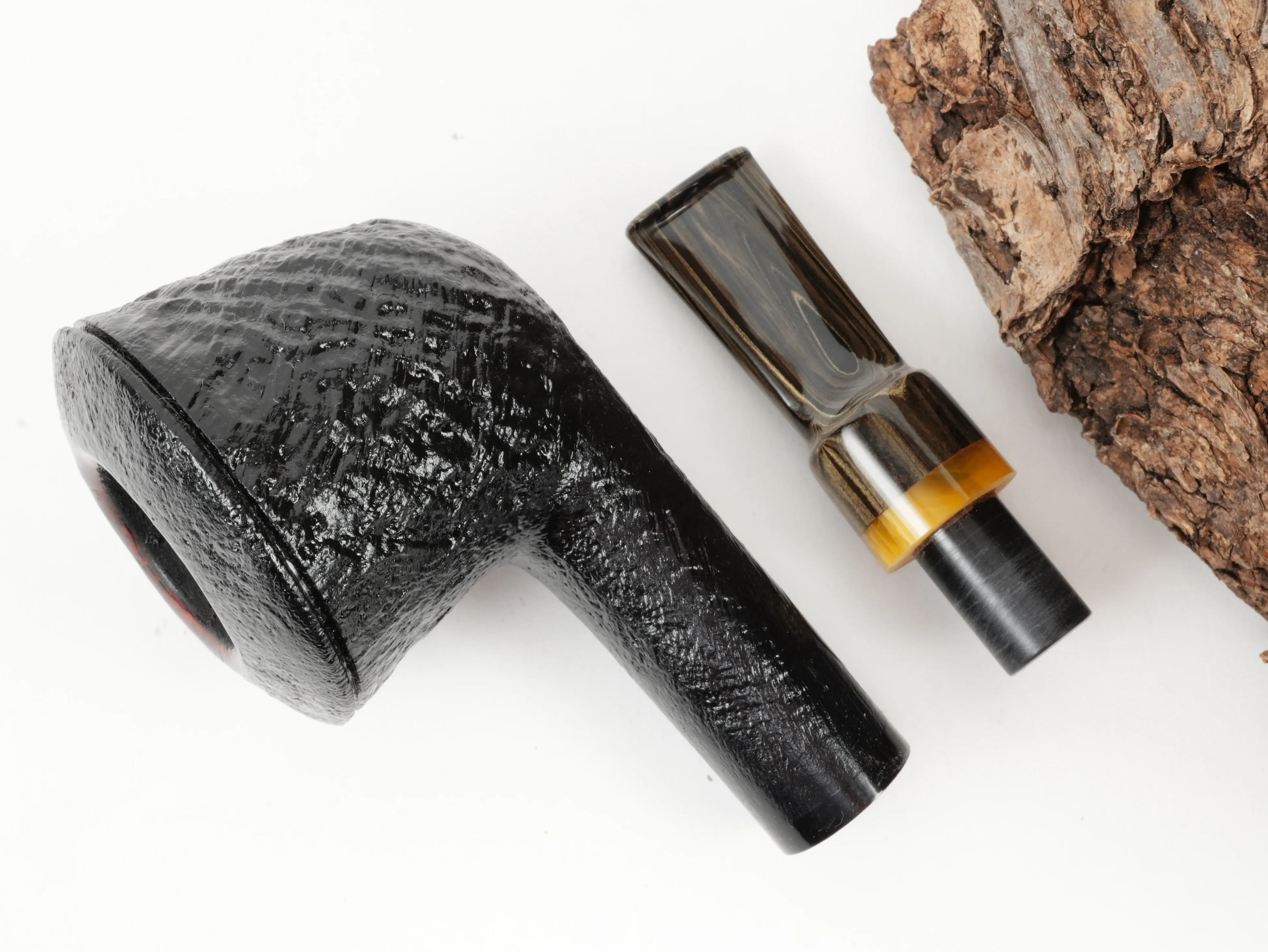 Bonsai Pipes Pfeife #17 sand schwarz 9mm Filter – Produktbild 9
