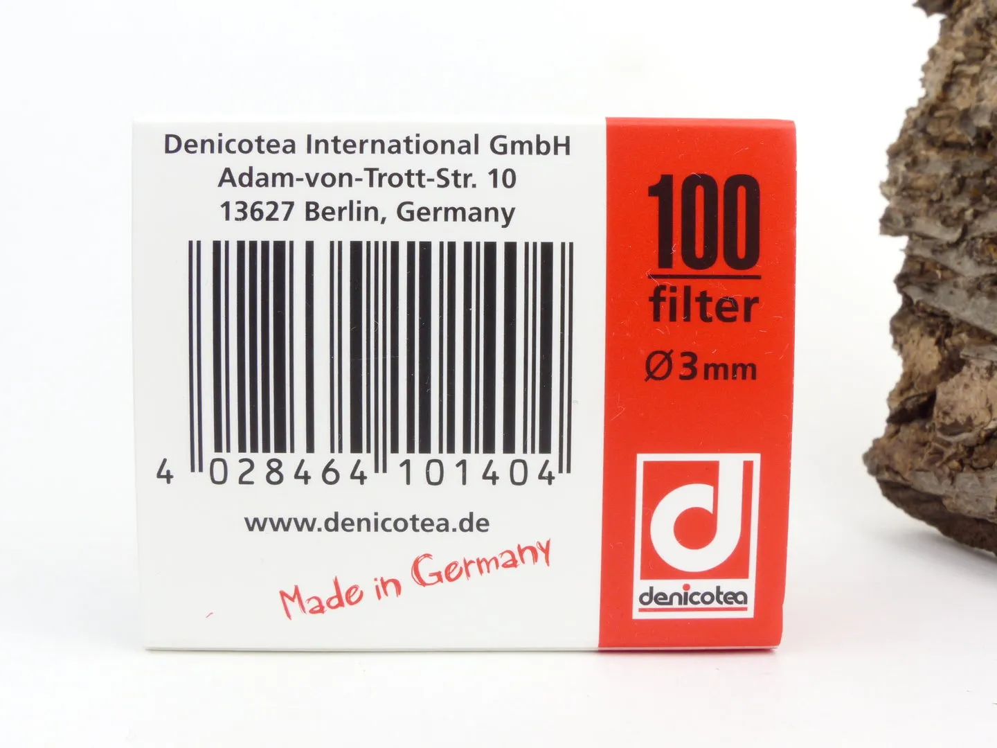 denicotea Papier Pfeifen-Filter 3mm 100 Stück – Produktbild 2